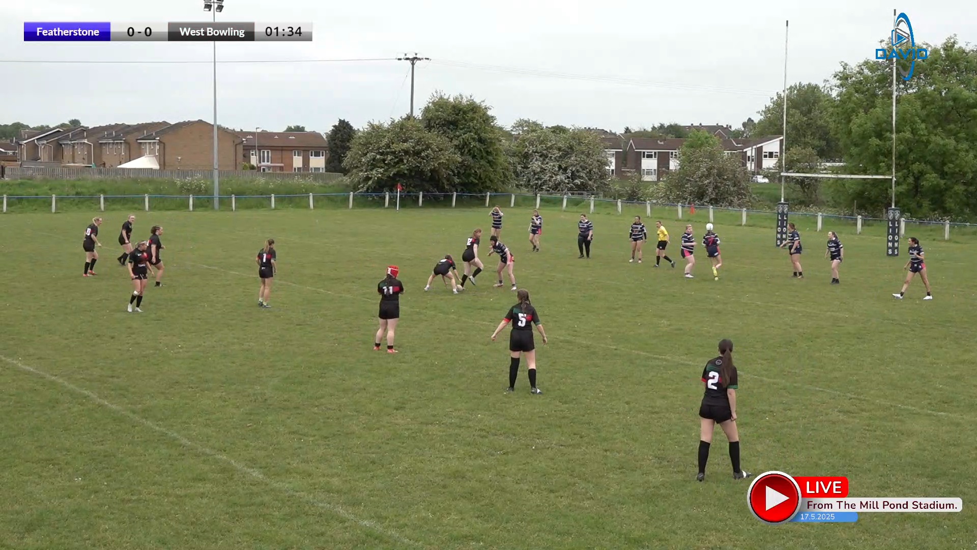 U16 Featherstone Lionesses V West Bowling.