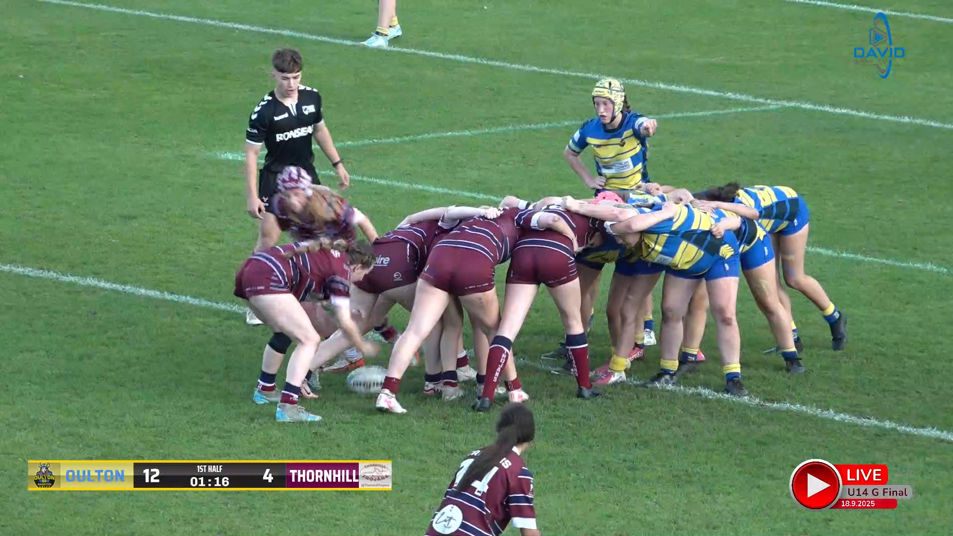 Oulton raidettes V Thornhill Trojans.