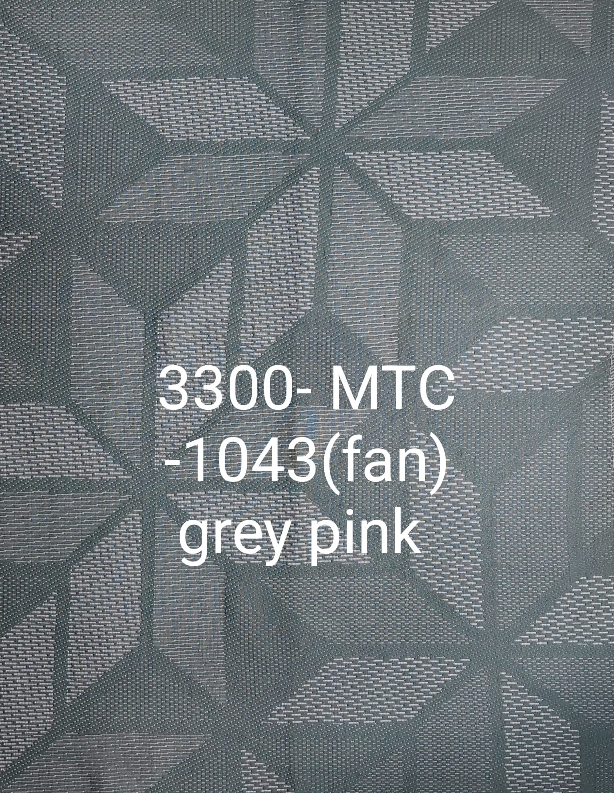 Geometric Grey Pink Fabric
