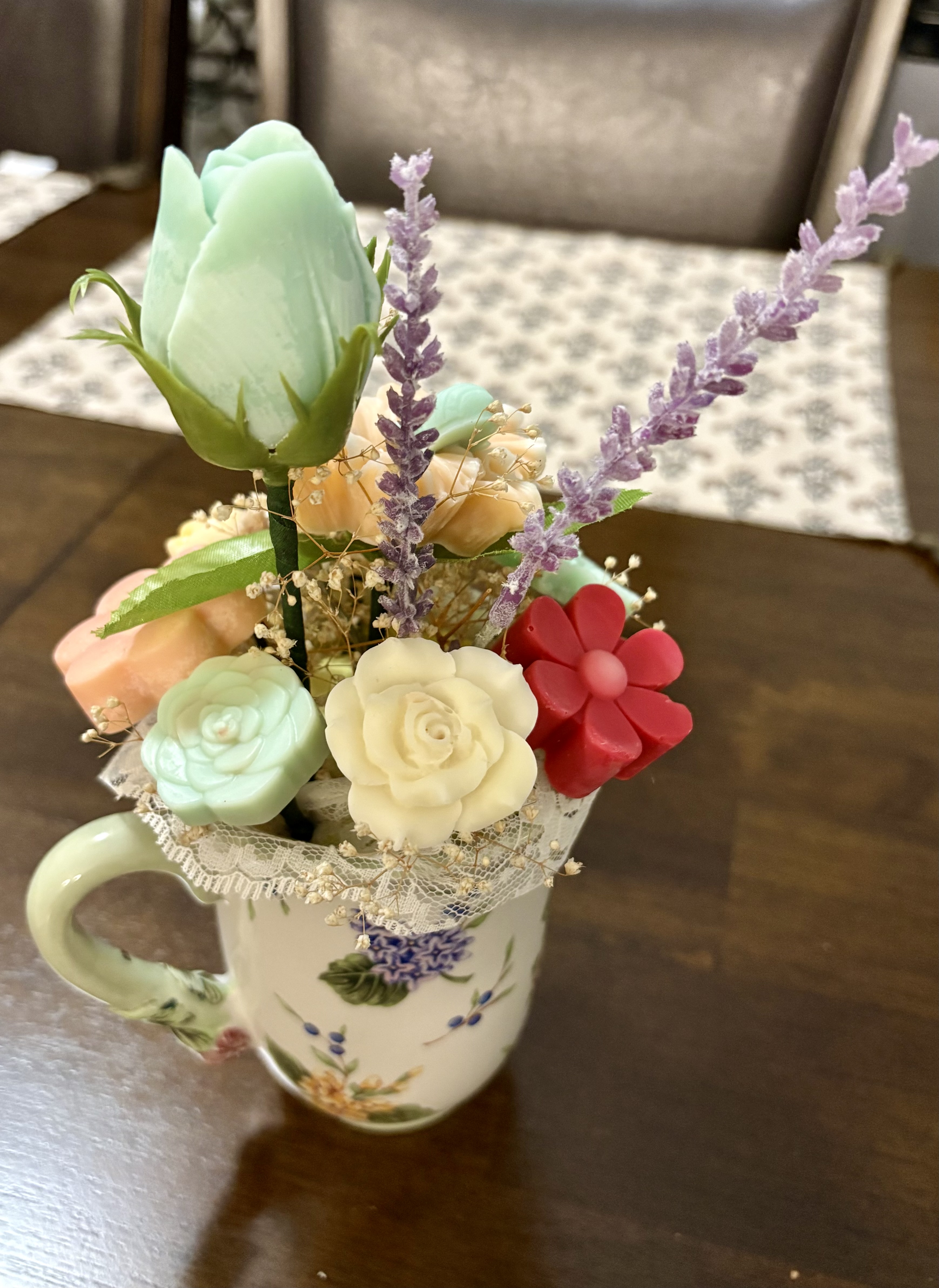 Floral Arrangement in vintage Vase