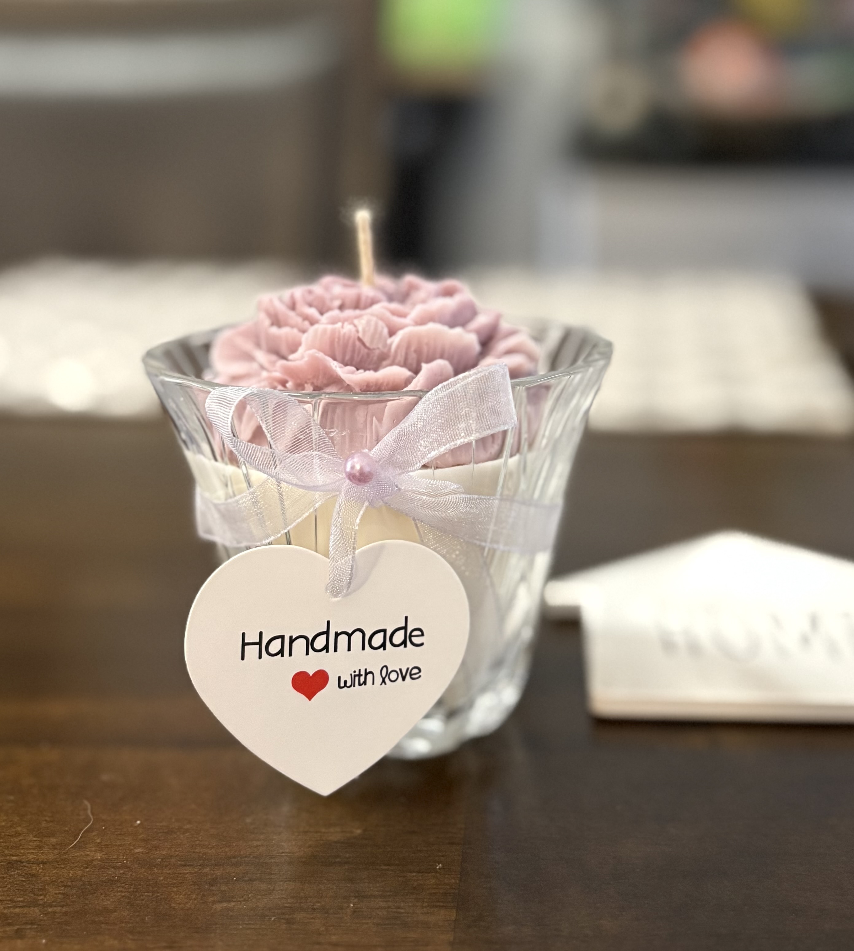 Handcrafted Flower Candle