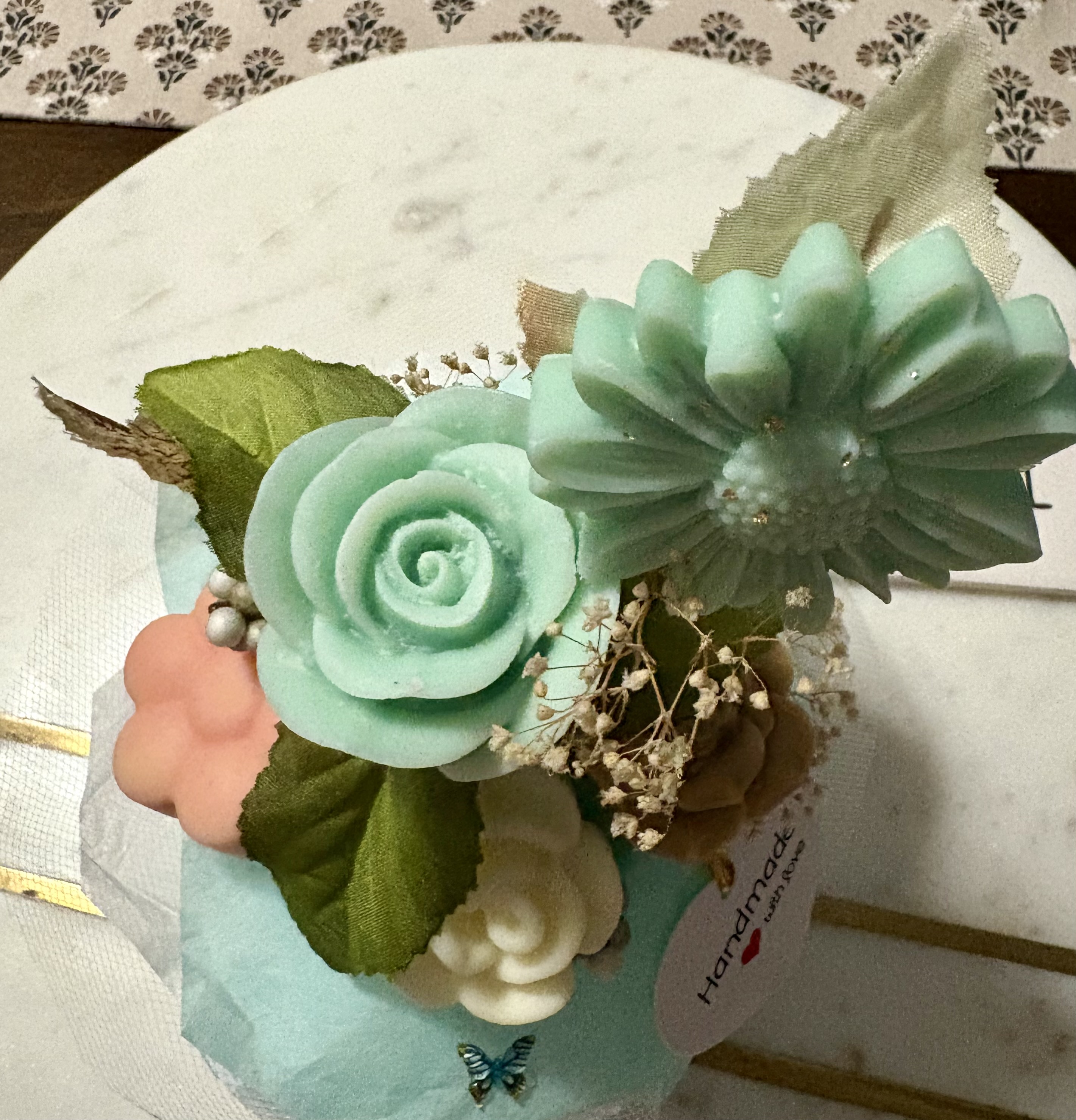 Handcrafted Decorative Floral Jar