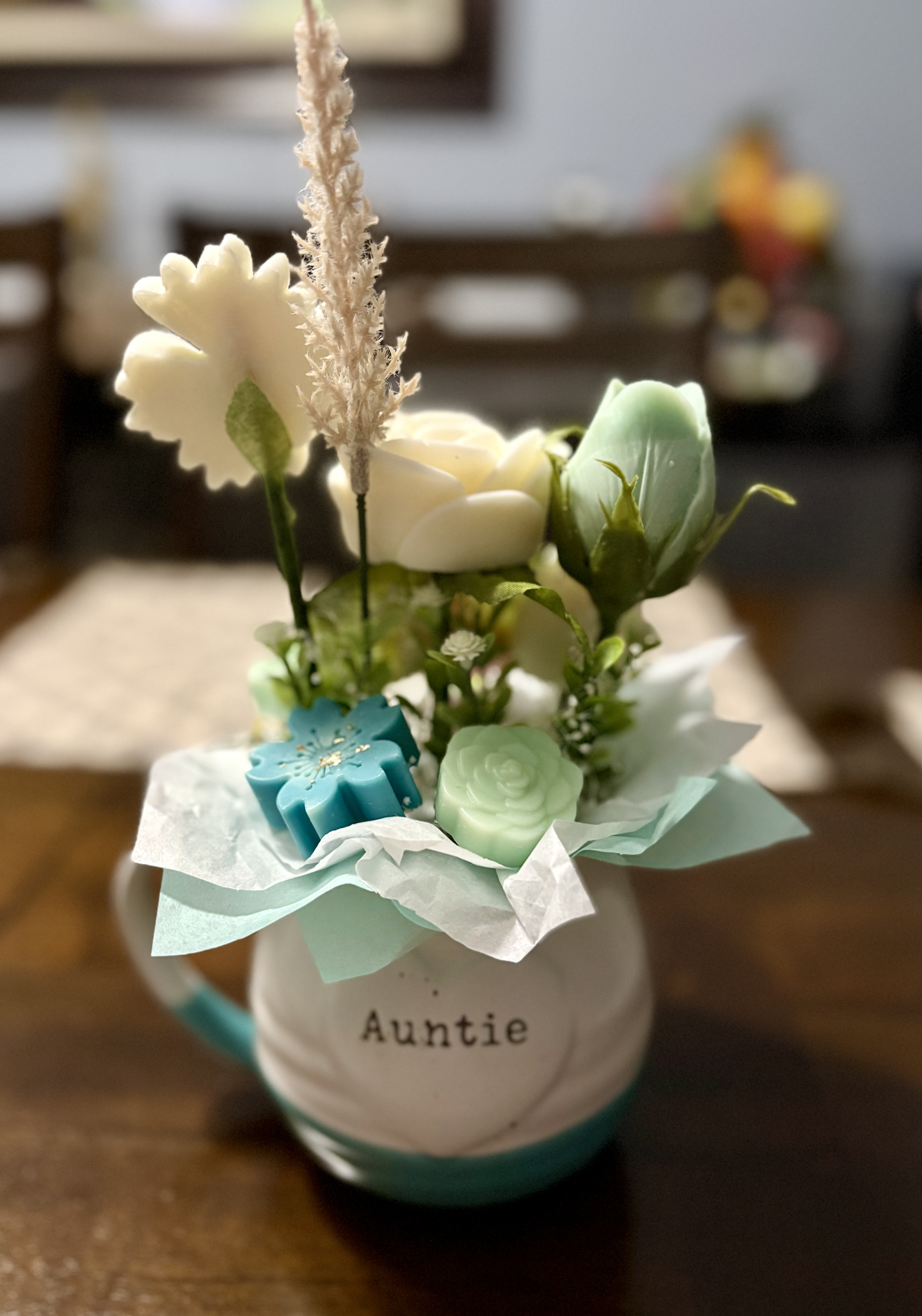 Handmade Auntie Floral Mug Arrangement