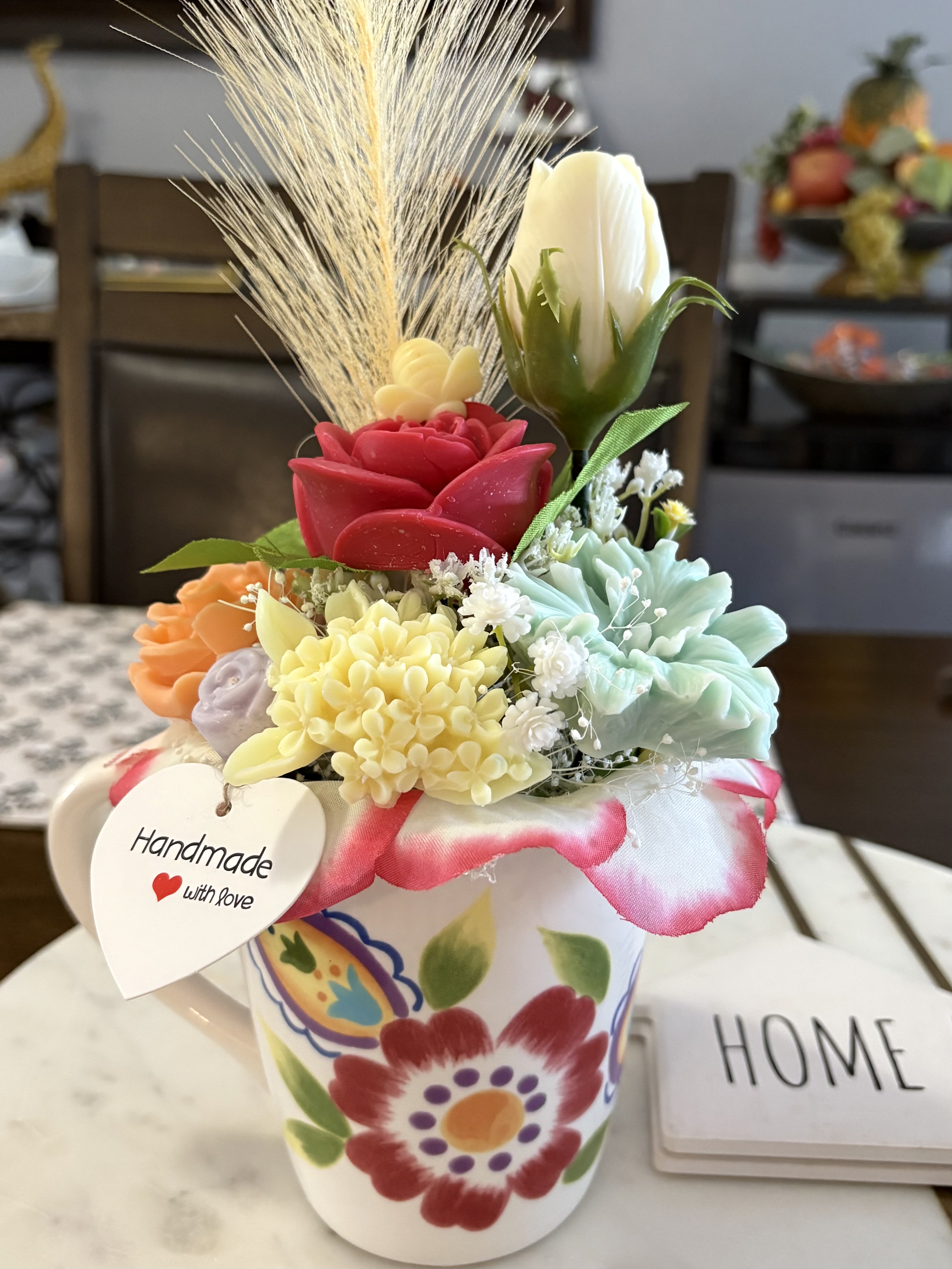 Handmade wax melts Floral Arrangement in Ceramic Mug