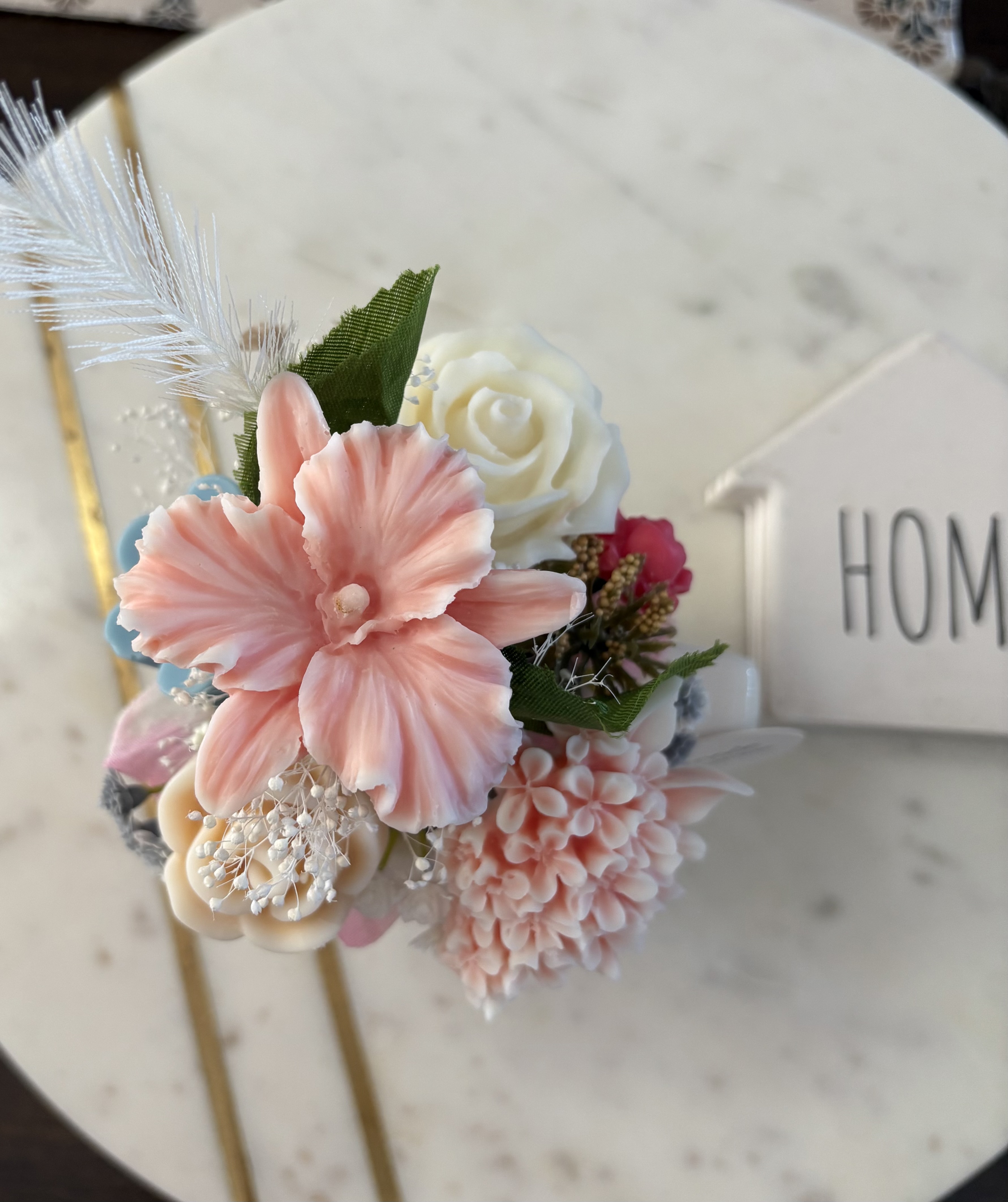 Handmade Flower Bouquet in Decorative cup