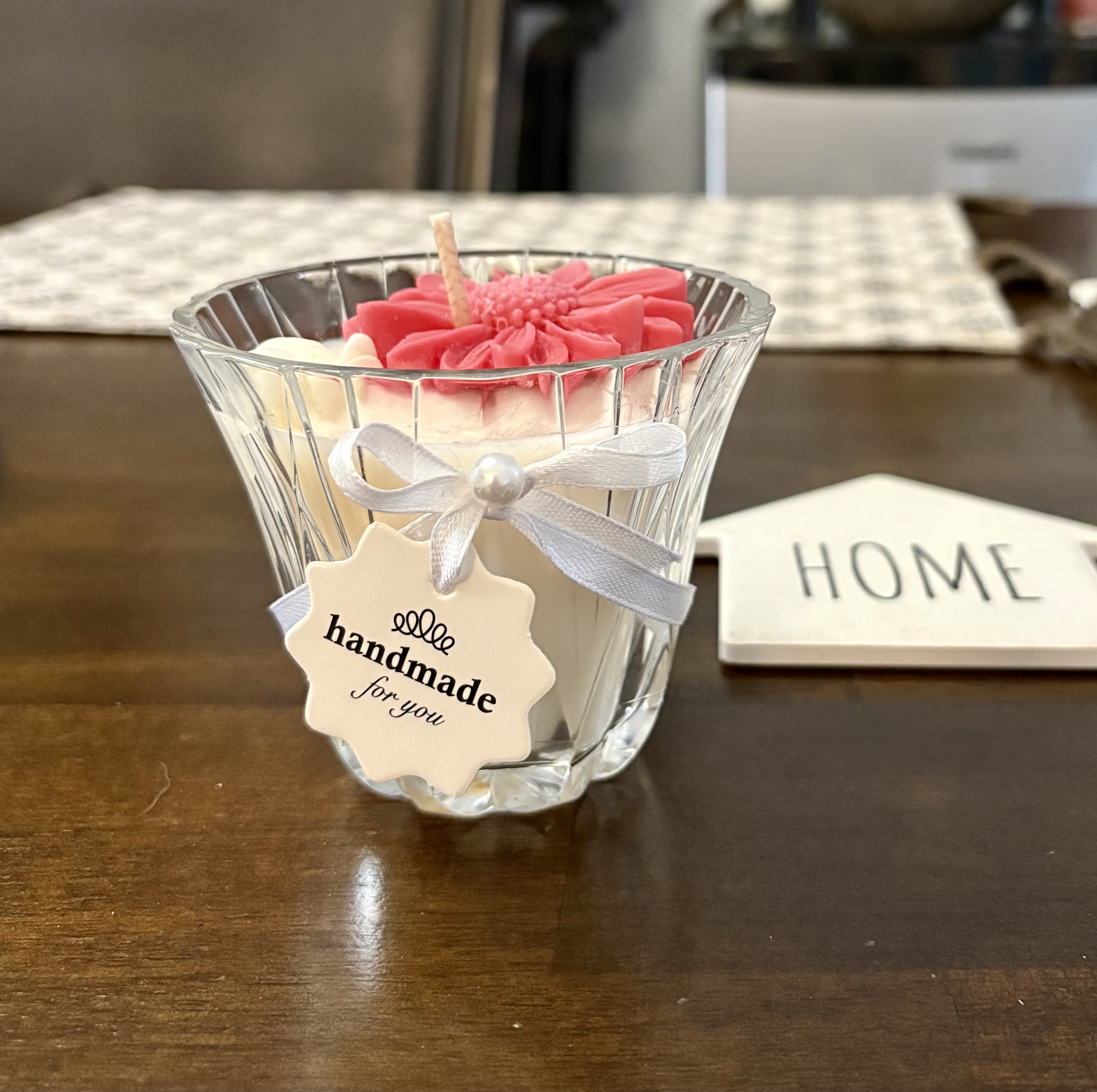Handmade Floral Scented Candle