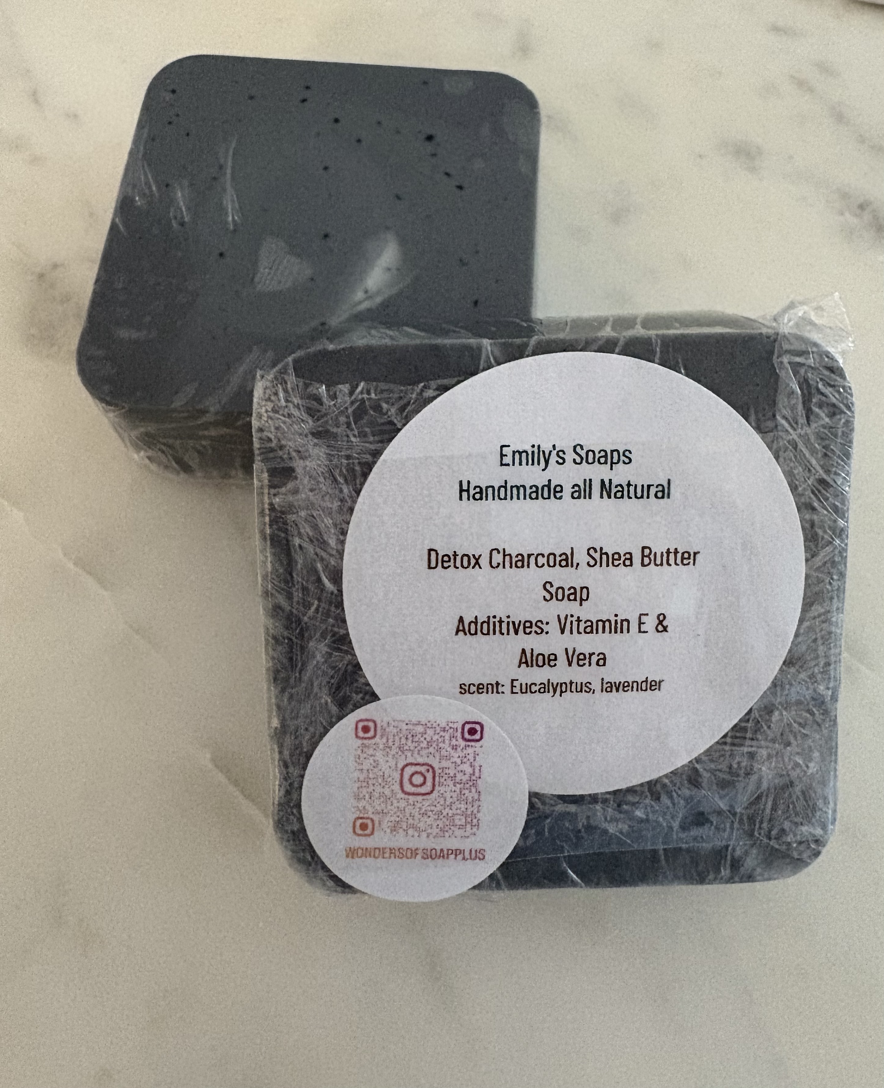  Plant-based all natural charcoal soap 