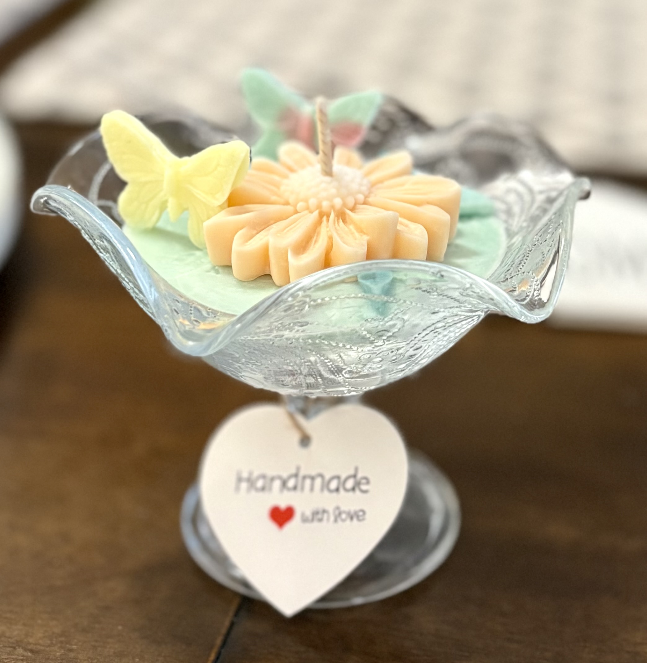 Handmade Decorative Flower candle Bowl
