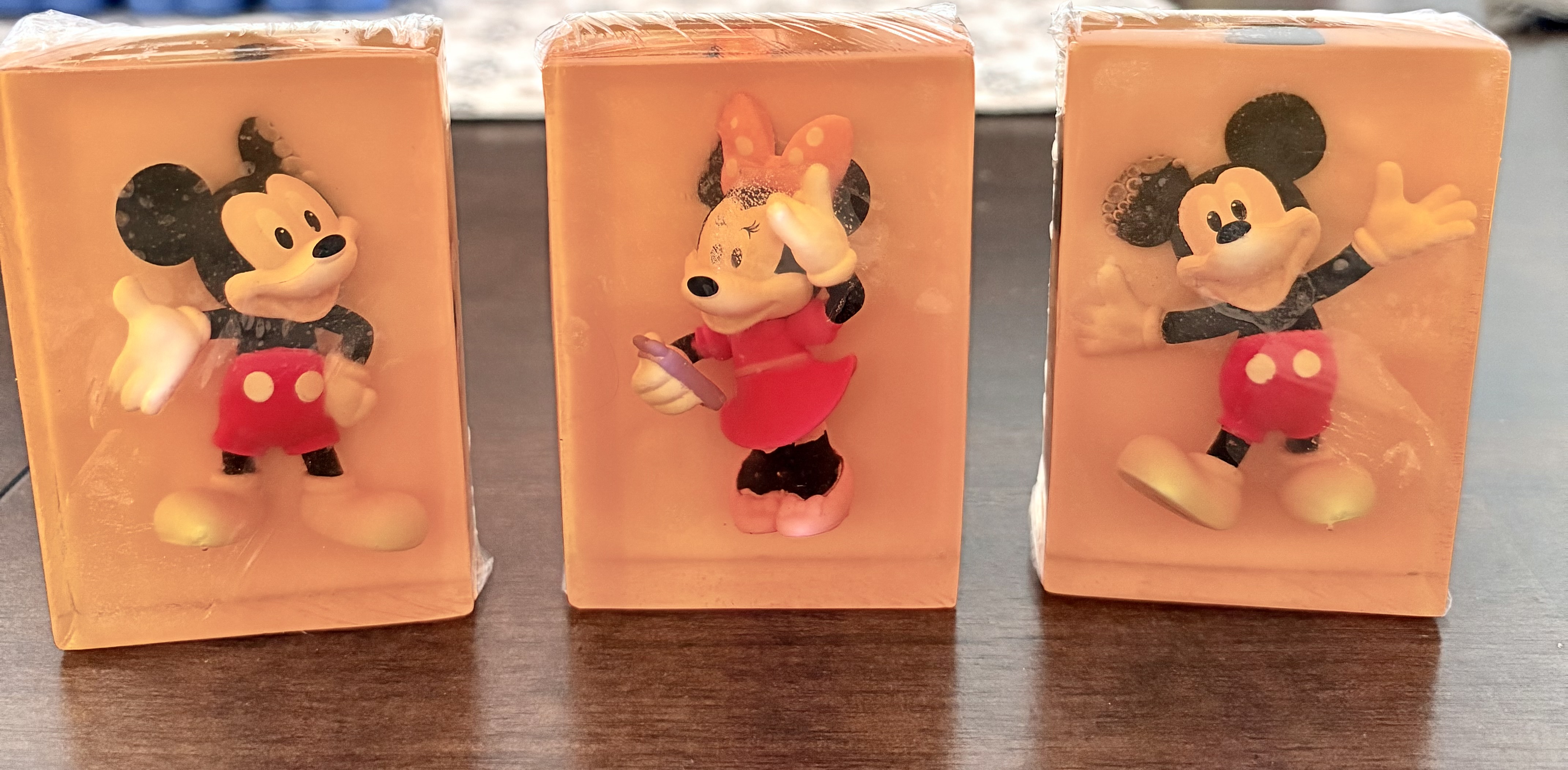 Mickey & Minnie Mouse character soaps