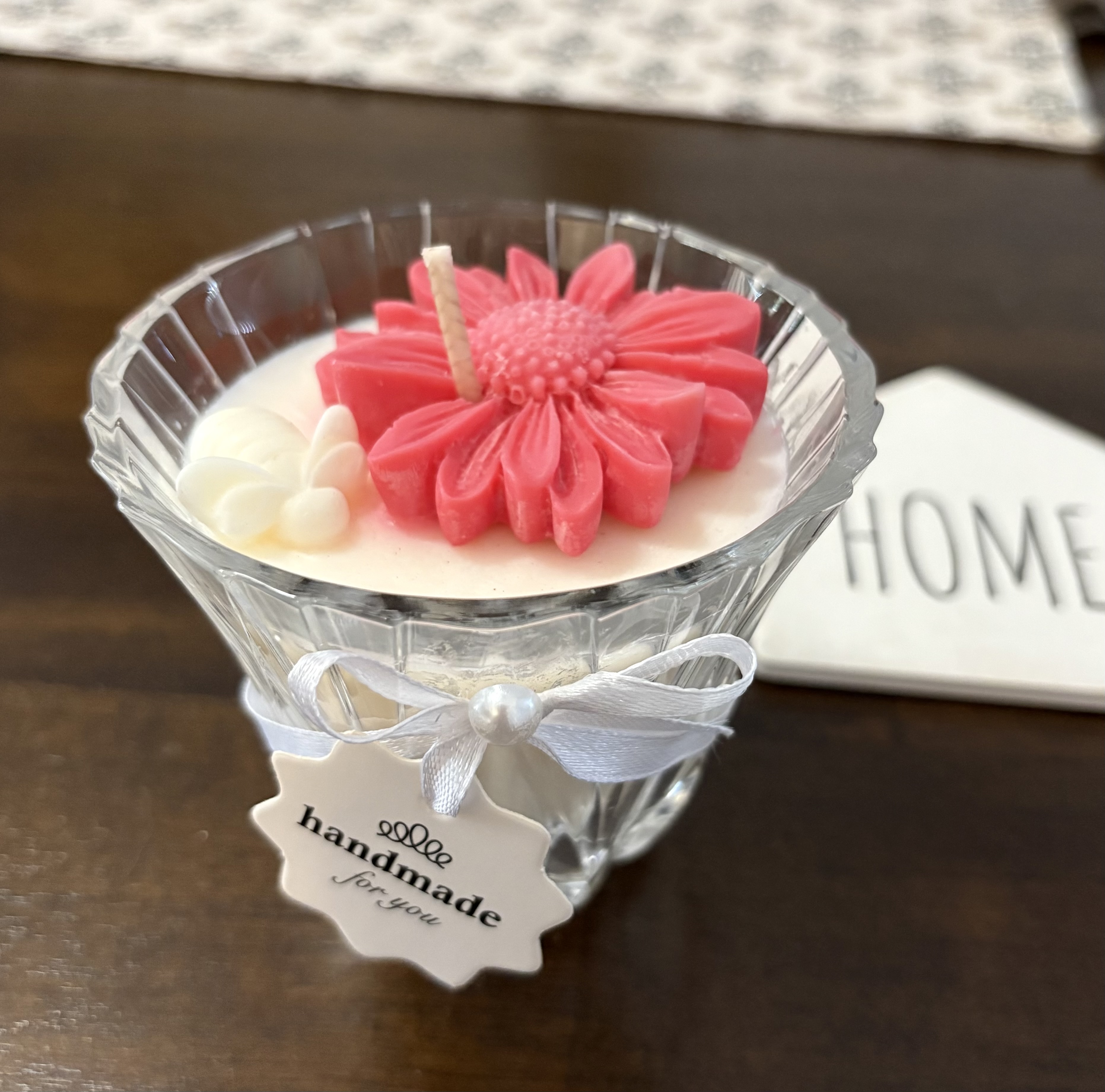 Handmade Floral Scented Candle
