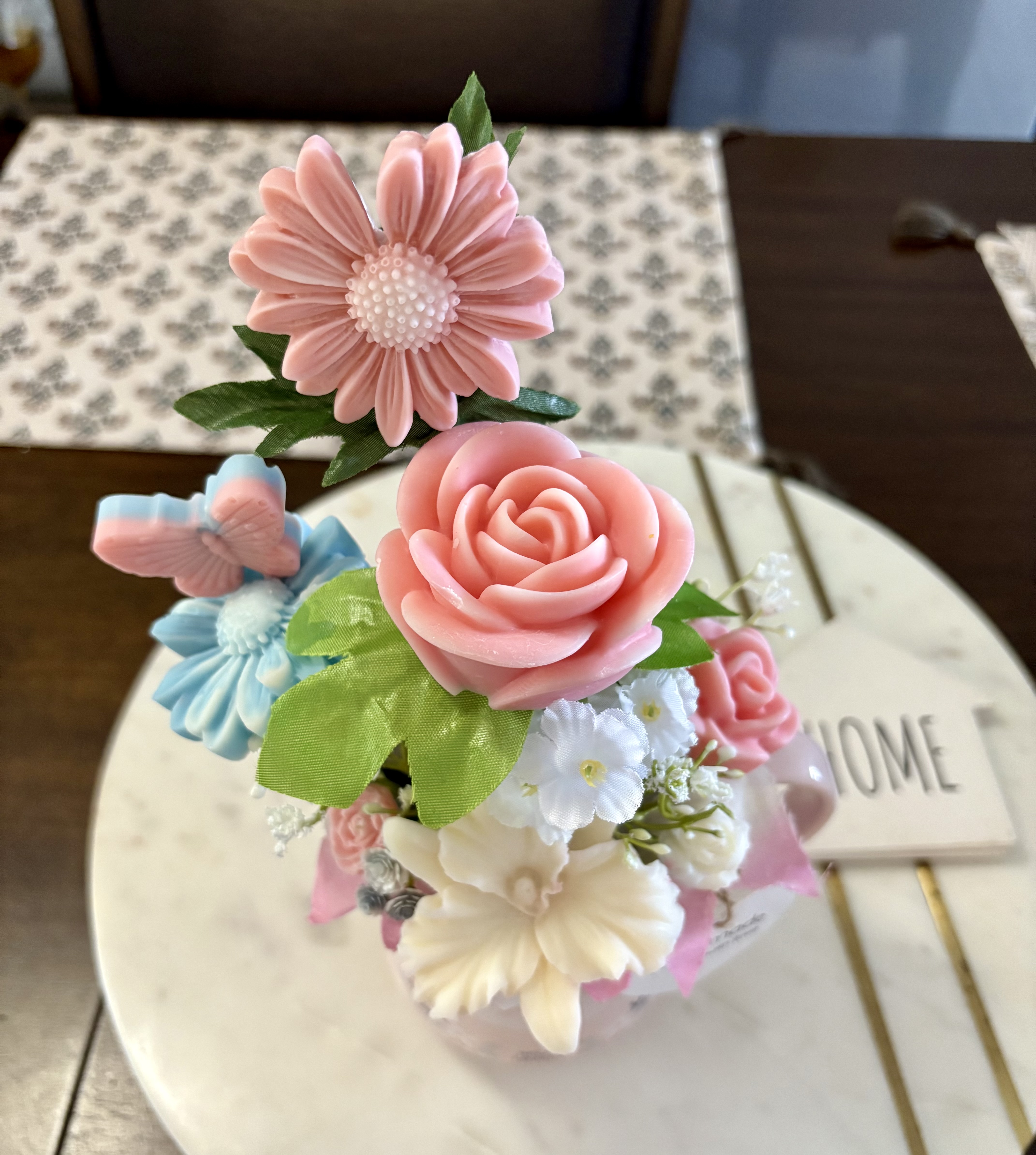 Handmade wax melts Floral Mug Arrangement