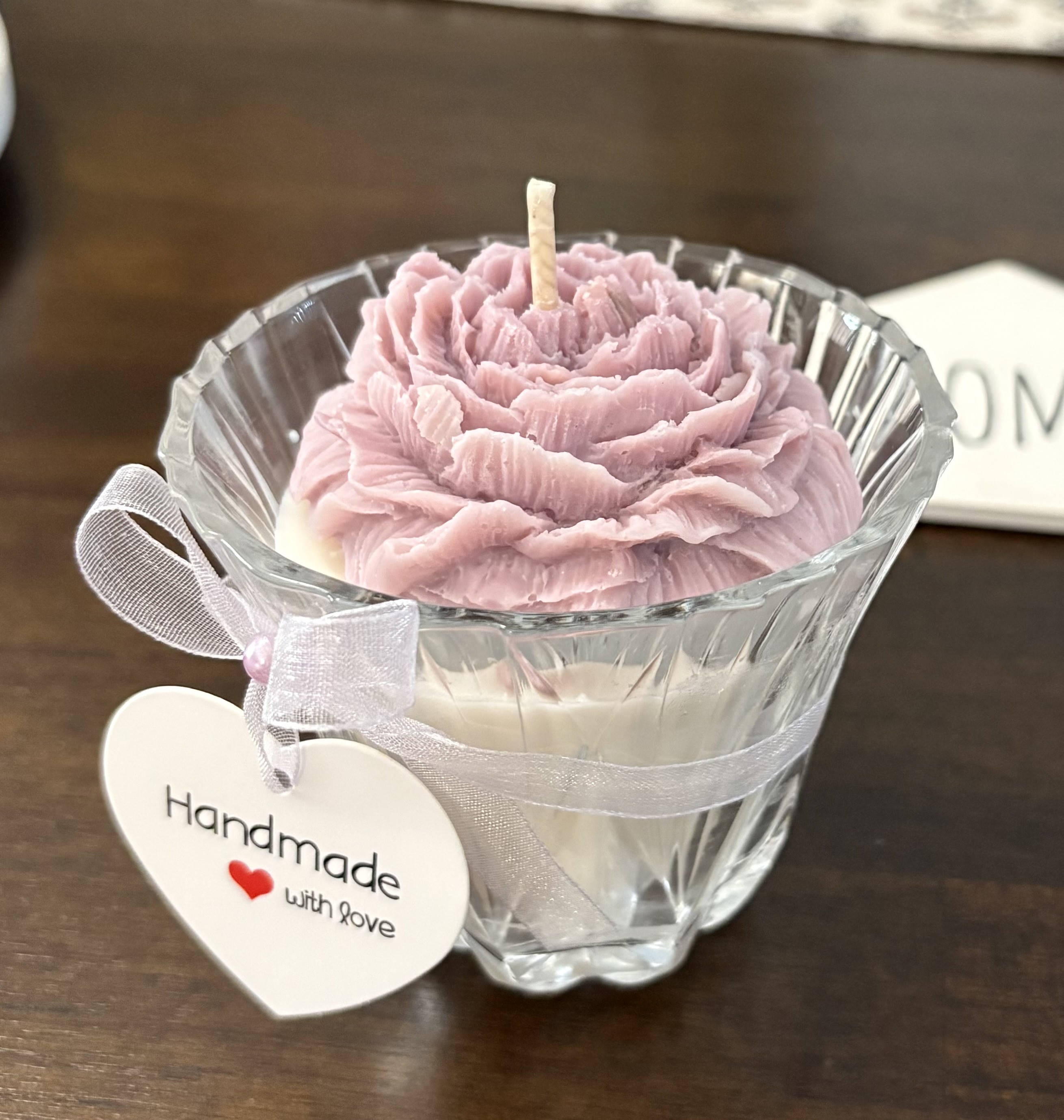 Handcrafted Flower Candle