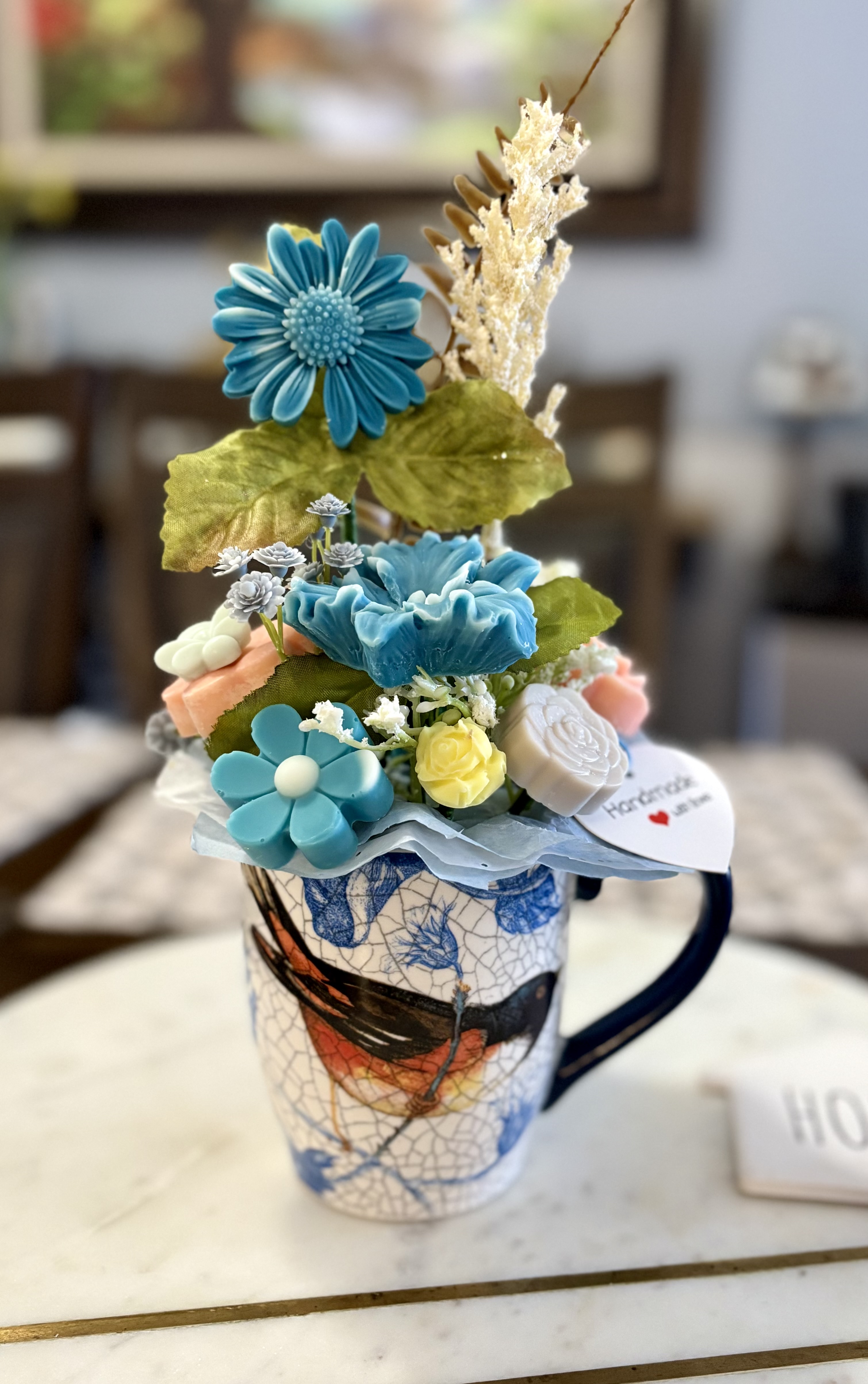 Decorative Flower Mug Arrangement