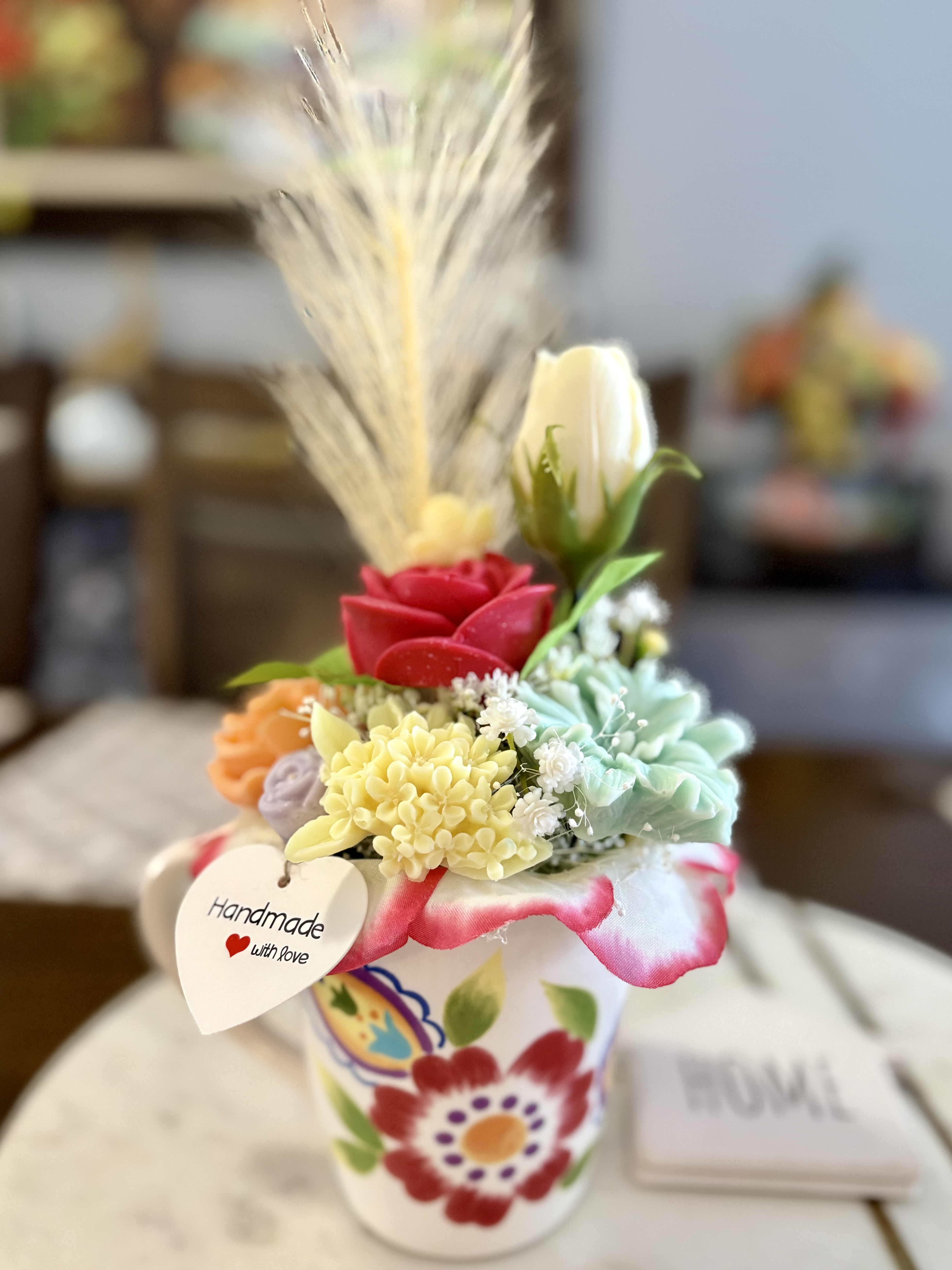 Handmade wax melts Floral Arrangement in Ceramic Mug