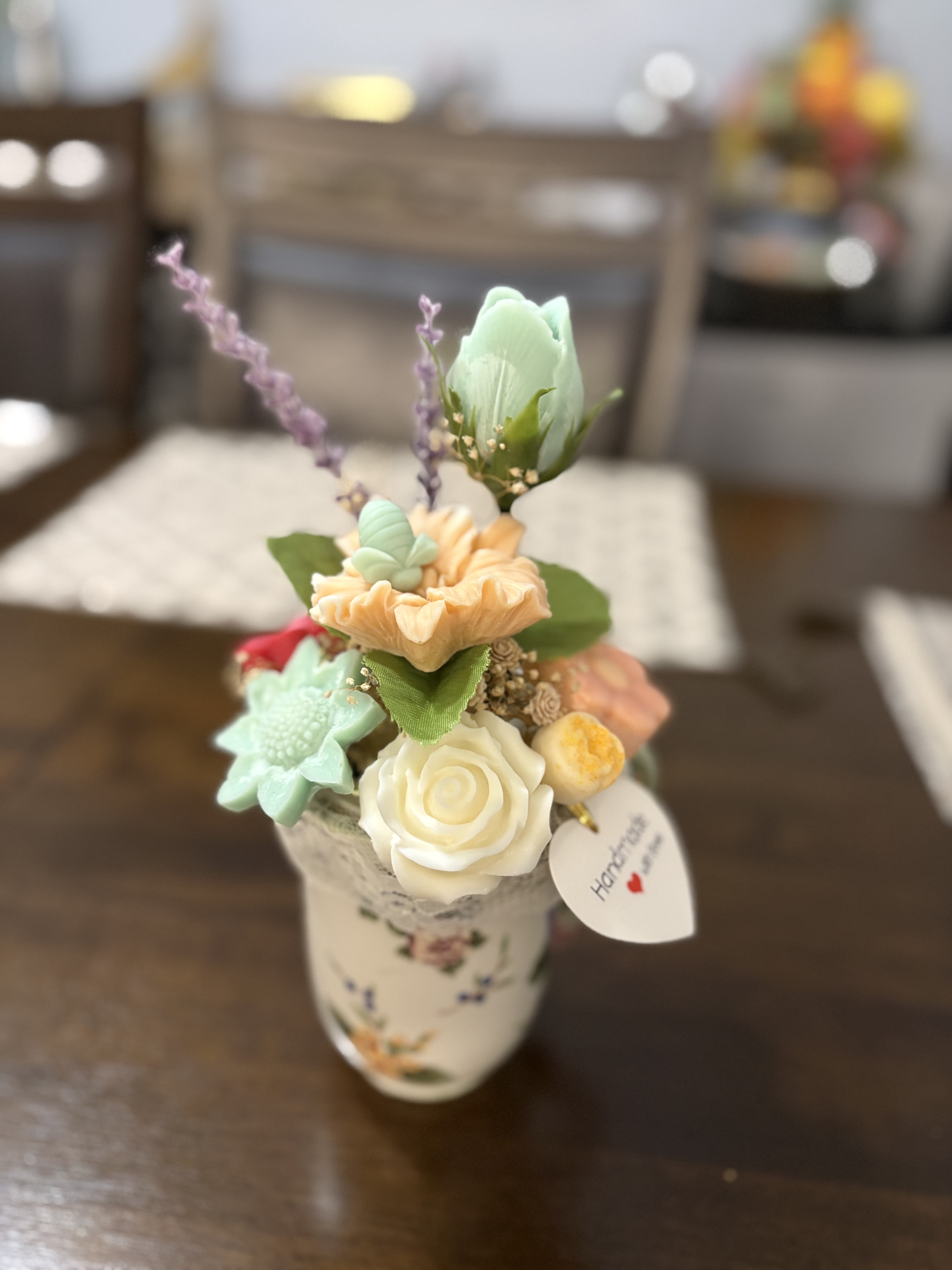 Floral Arrangement in vintage Vase