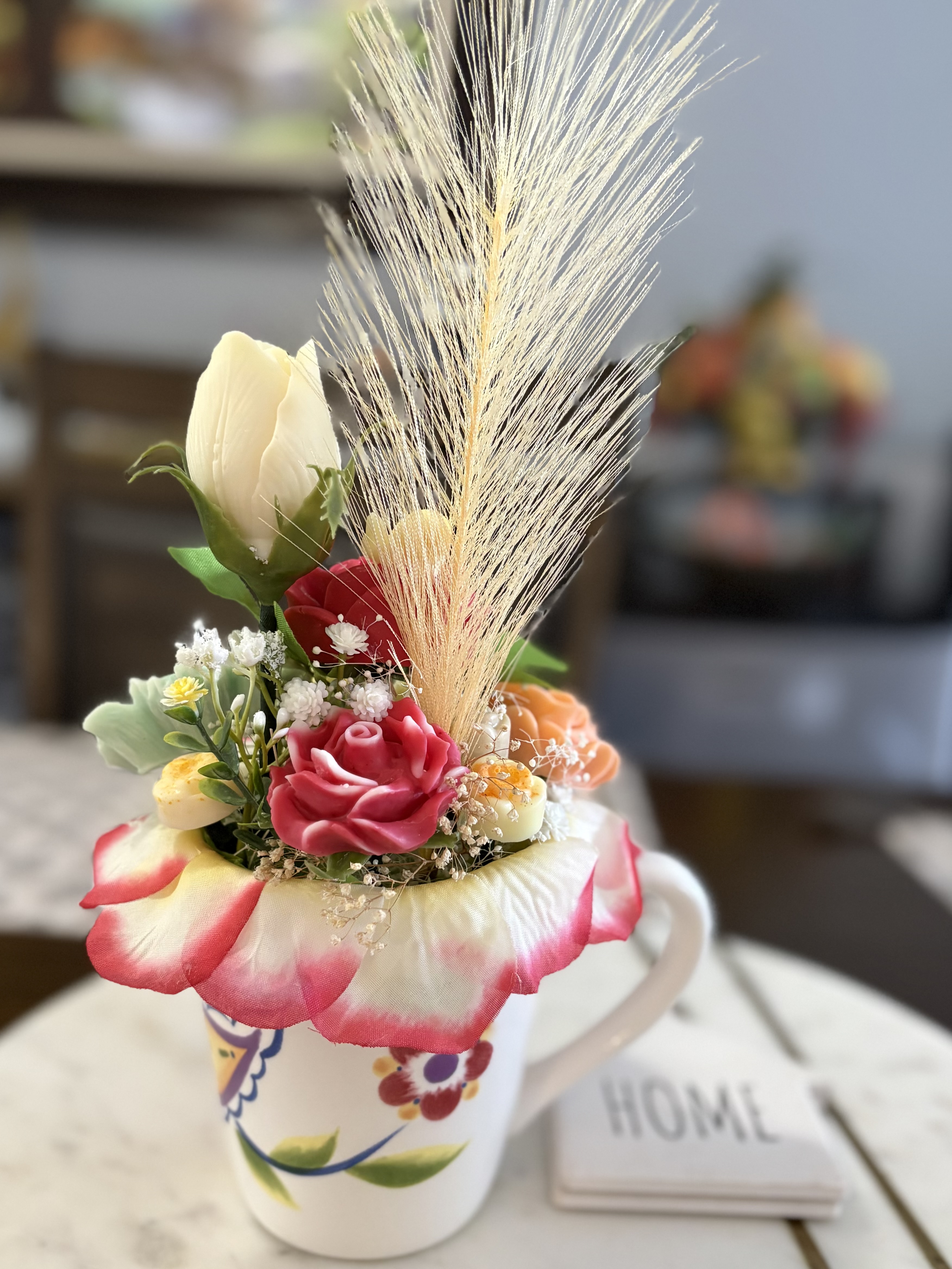 Handmade wax melts Floral Arrangement in Ceramic Mug