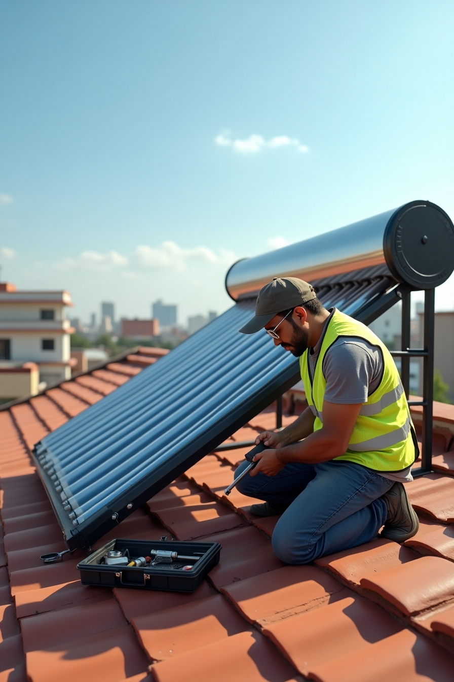 Mantenimiento a Calentador Solar de 8 a 16 tubos en CDMX  