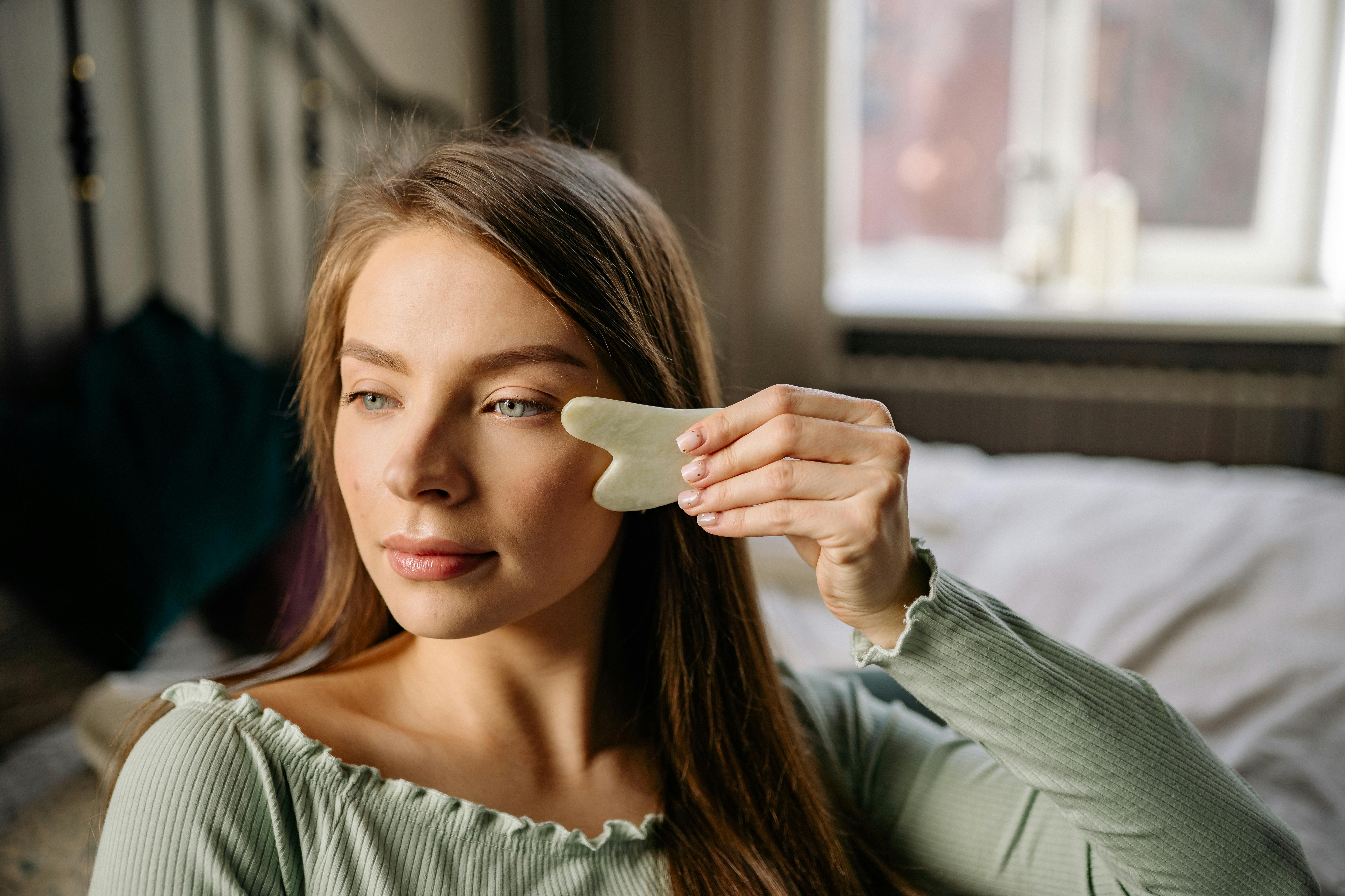 Jade Gua Sha Facial Massage Tool