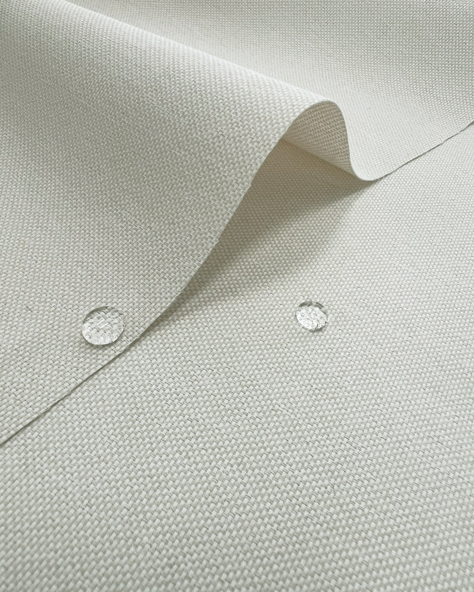 Wasserdichter Outdoor-Stoff PU*2 mit UV-Beschichtung –  Cremeweiß