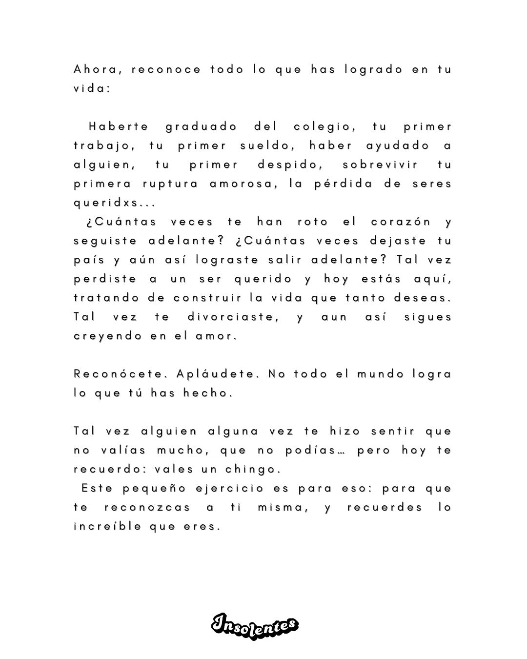 Agenda Insolentes 2026 