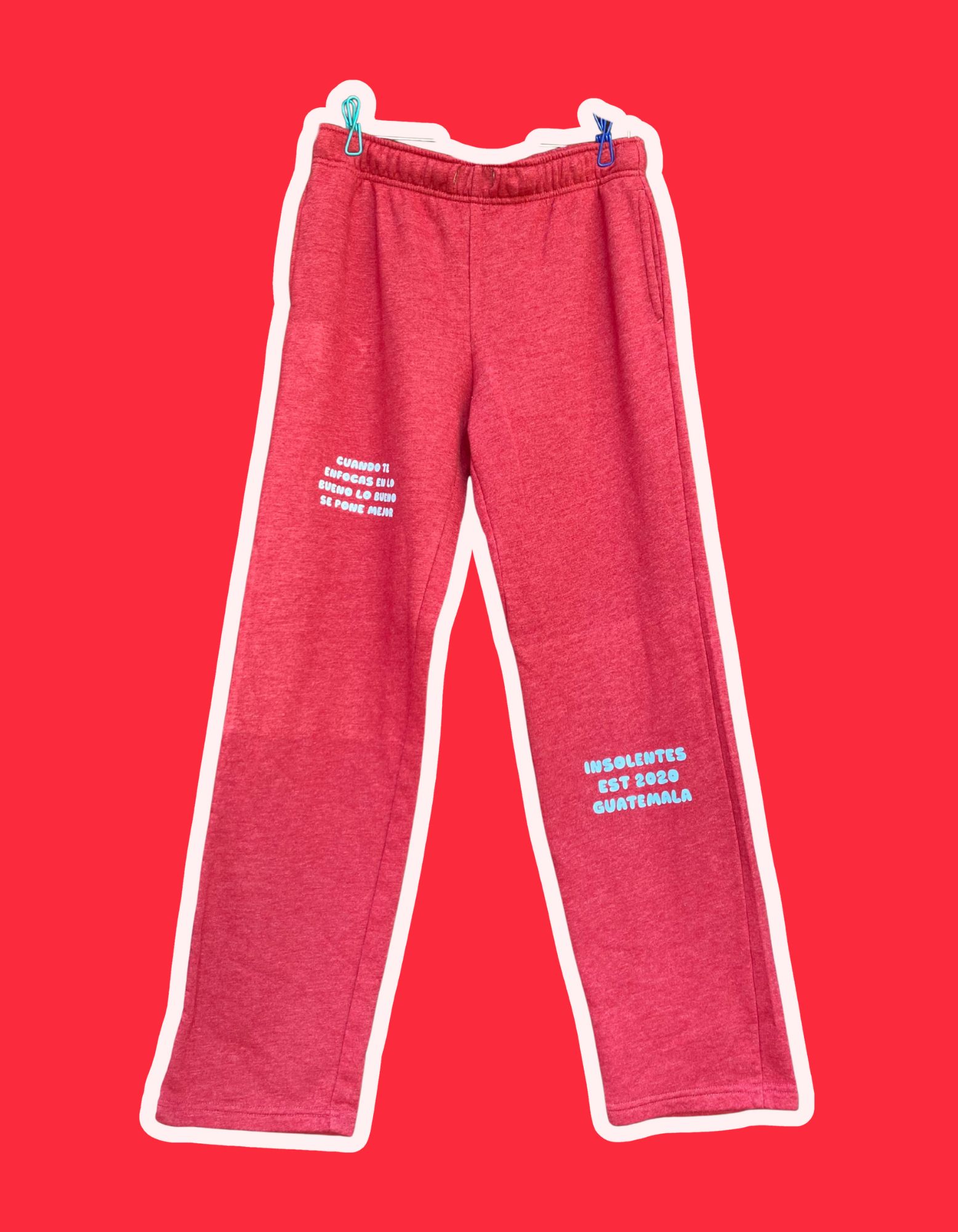 Pants Rojo Washado <3