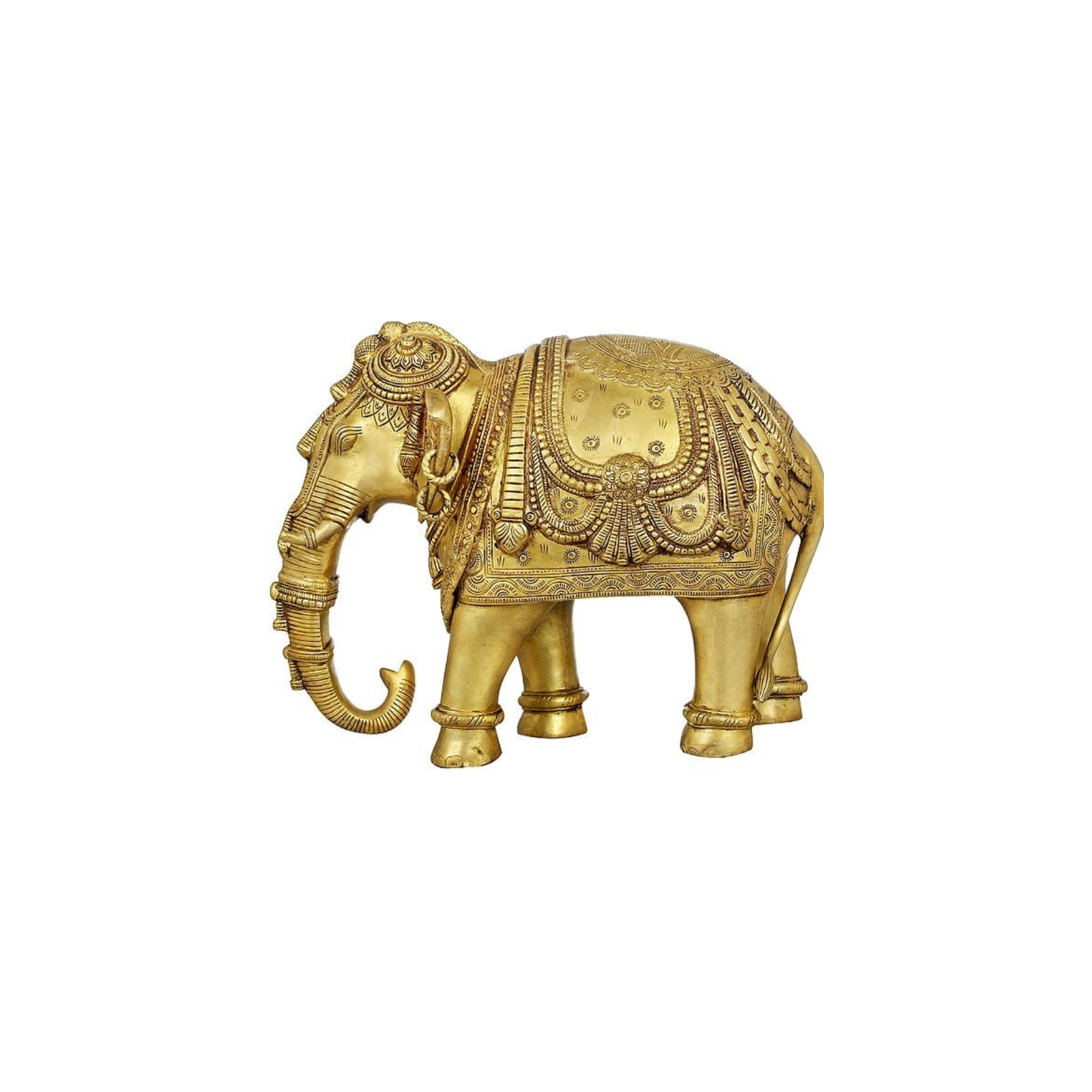 Royal Brass Elephant Figurine