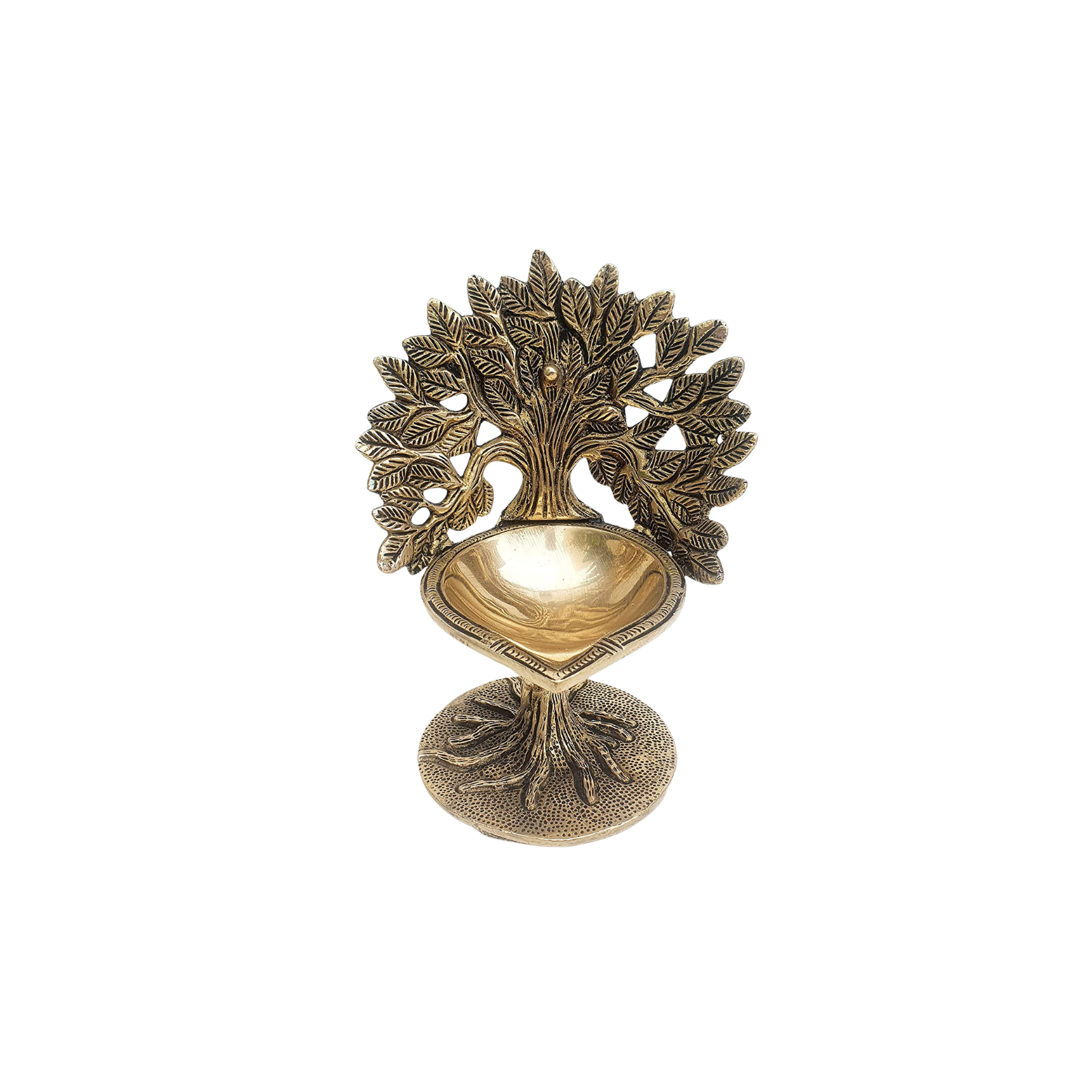 Tree of Life Brass Diya