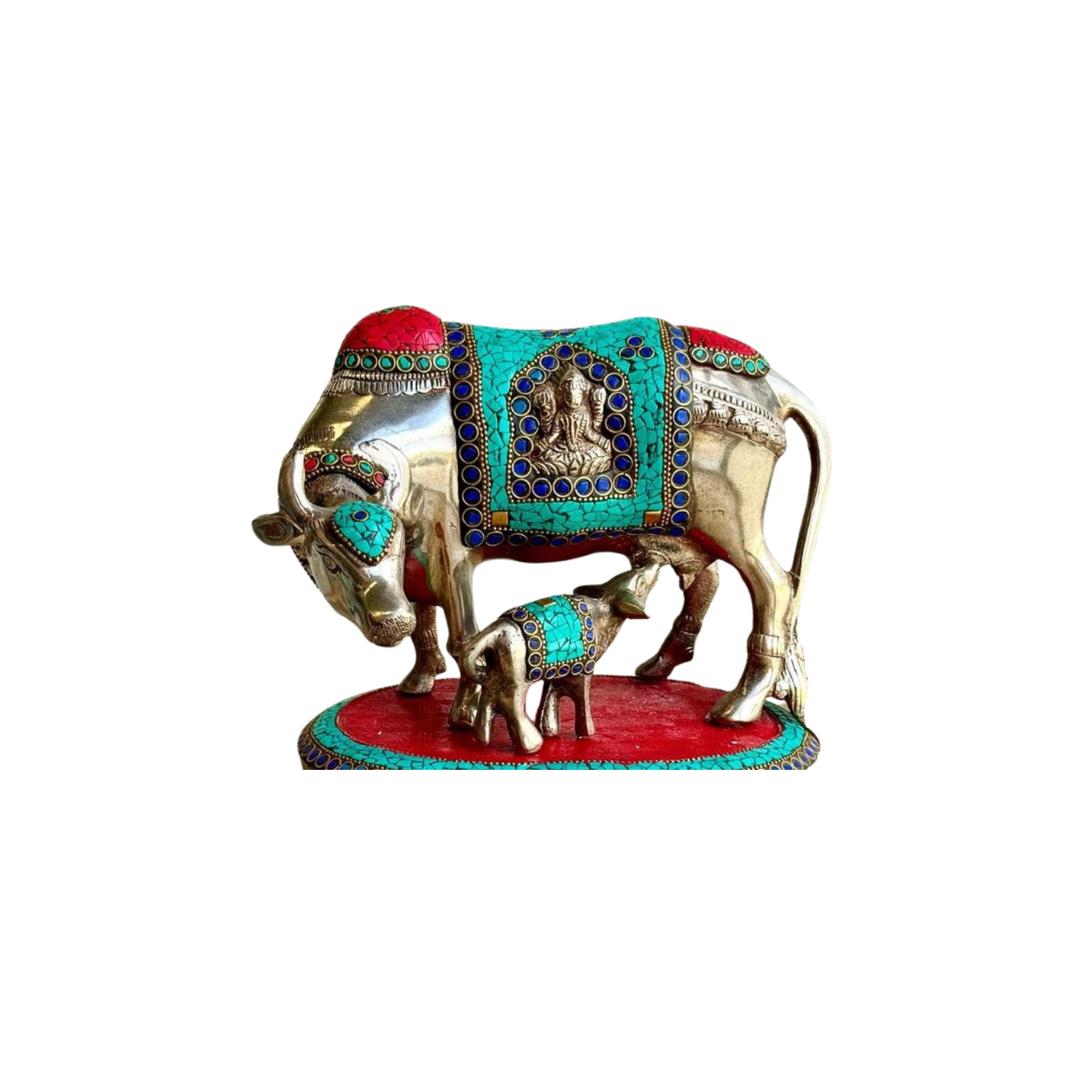 Designer Brass Kamdhenu Cow