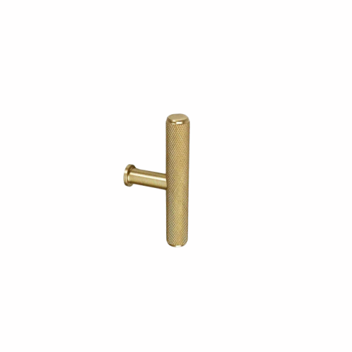 Knurled Brass T-Bar Knob