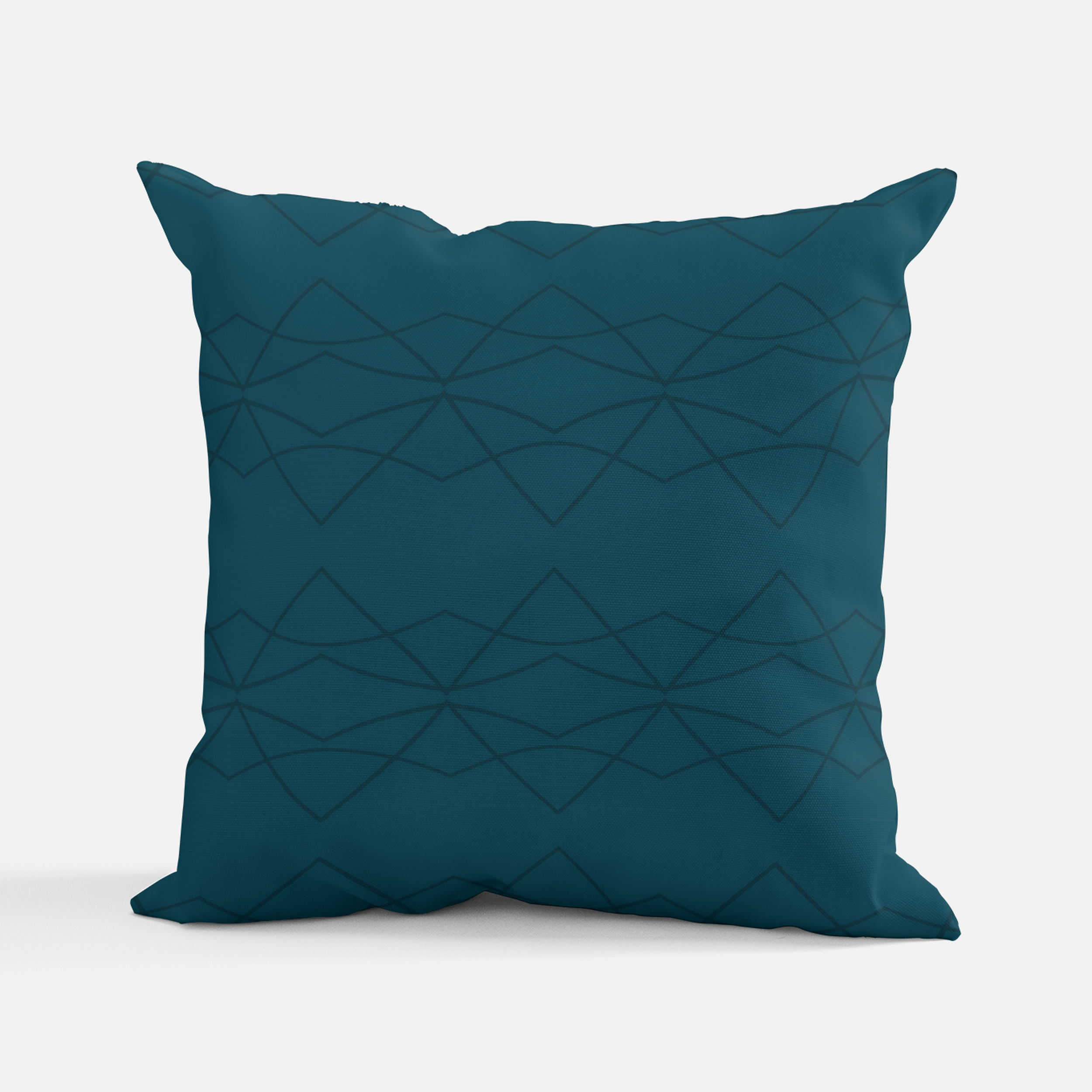 Teal Current Pillow