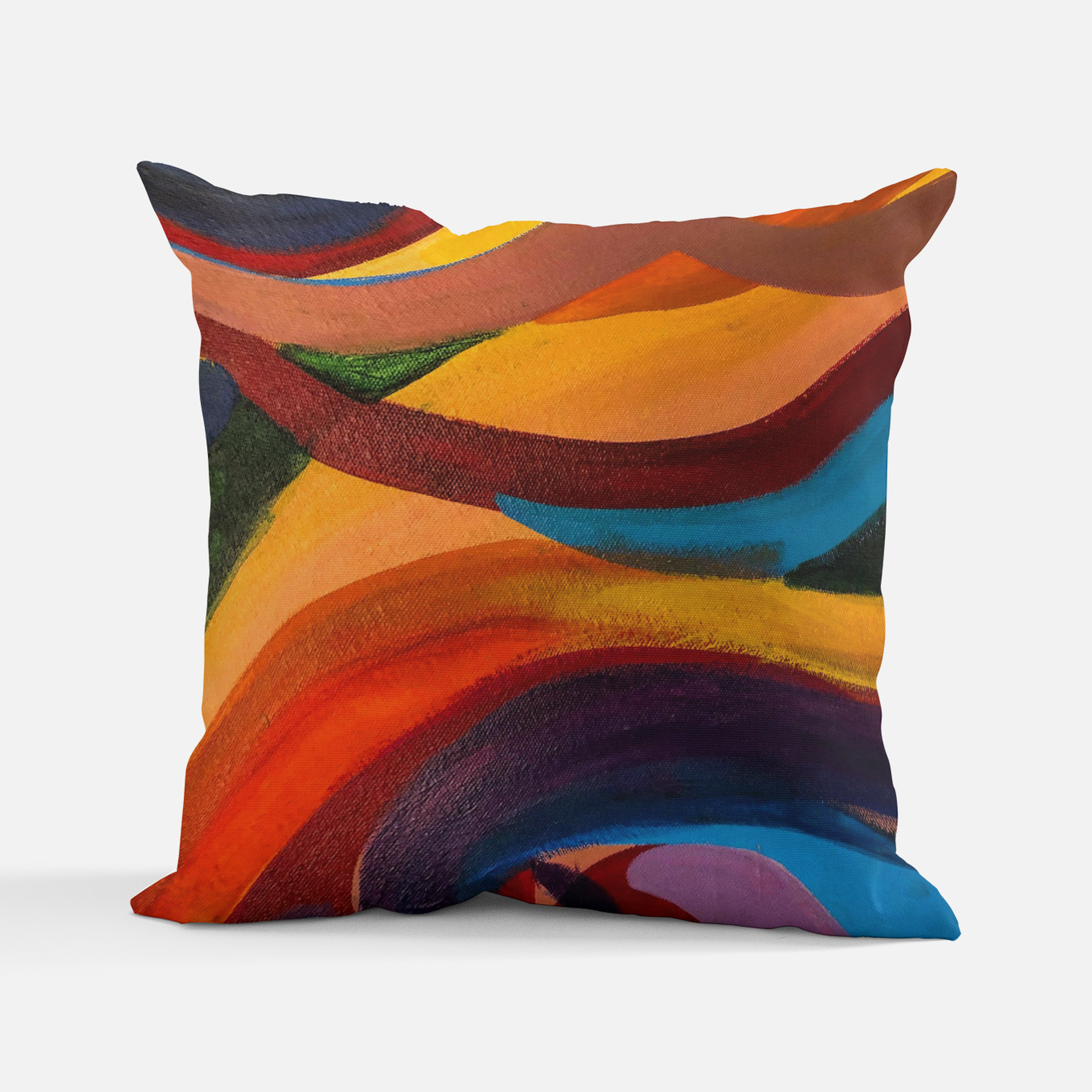 Colorful Swirls Pillow