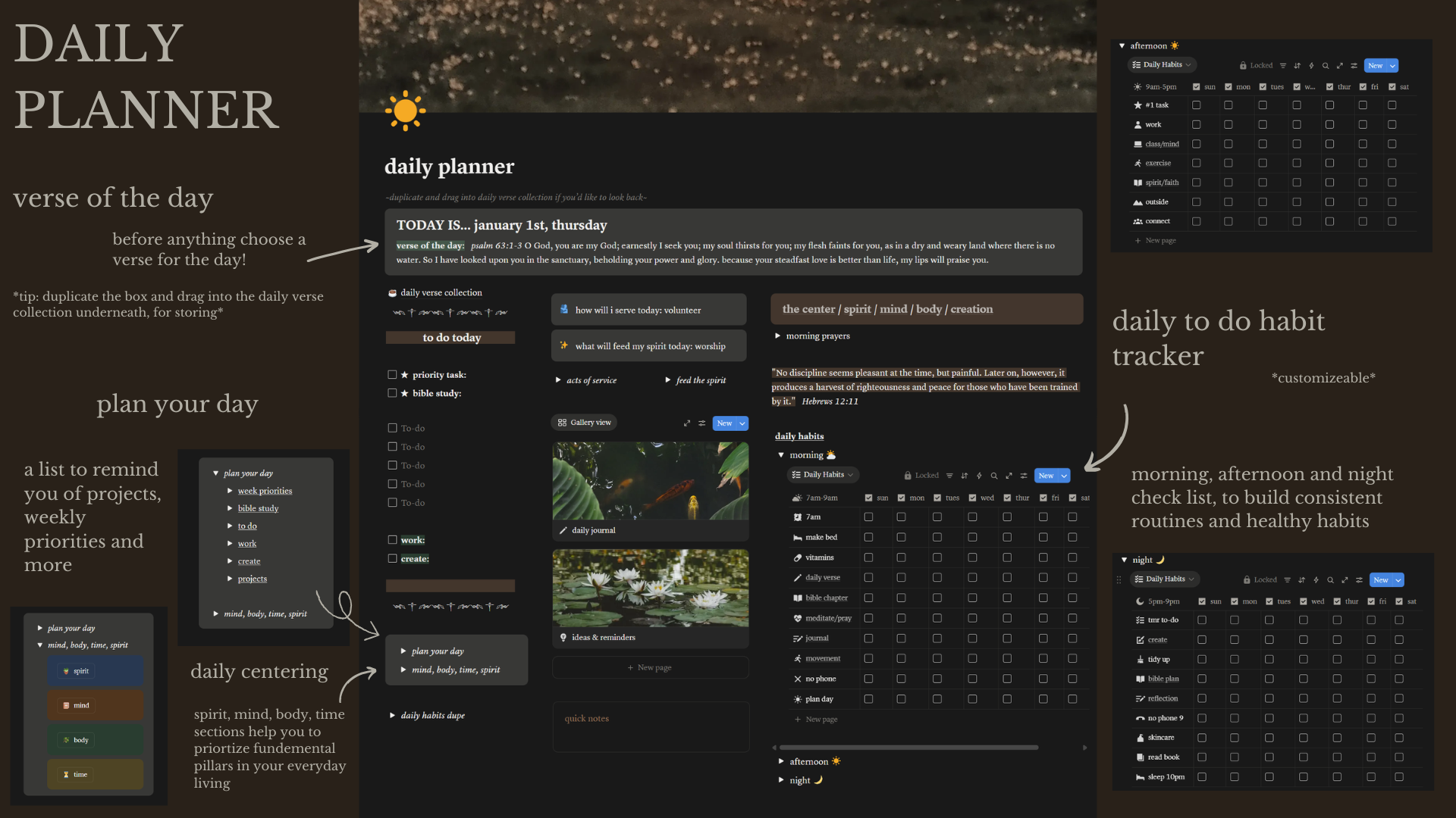 christian planner - centered daily
