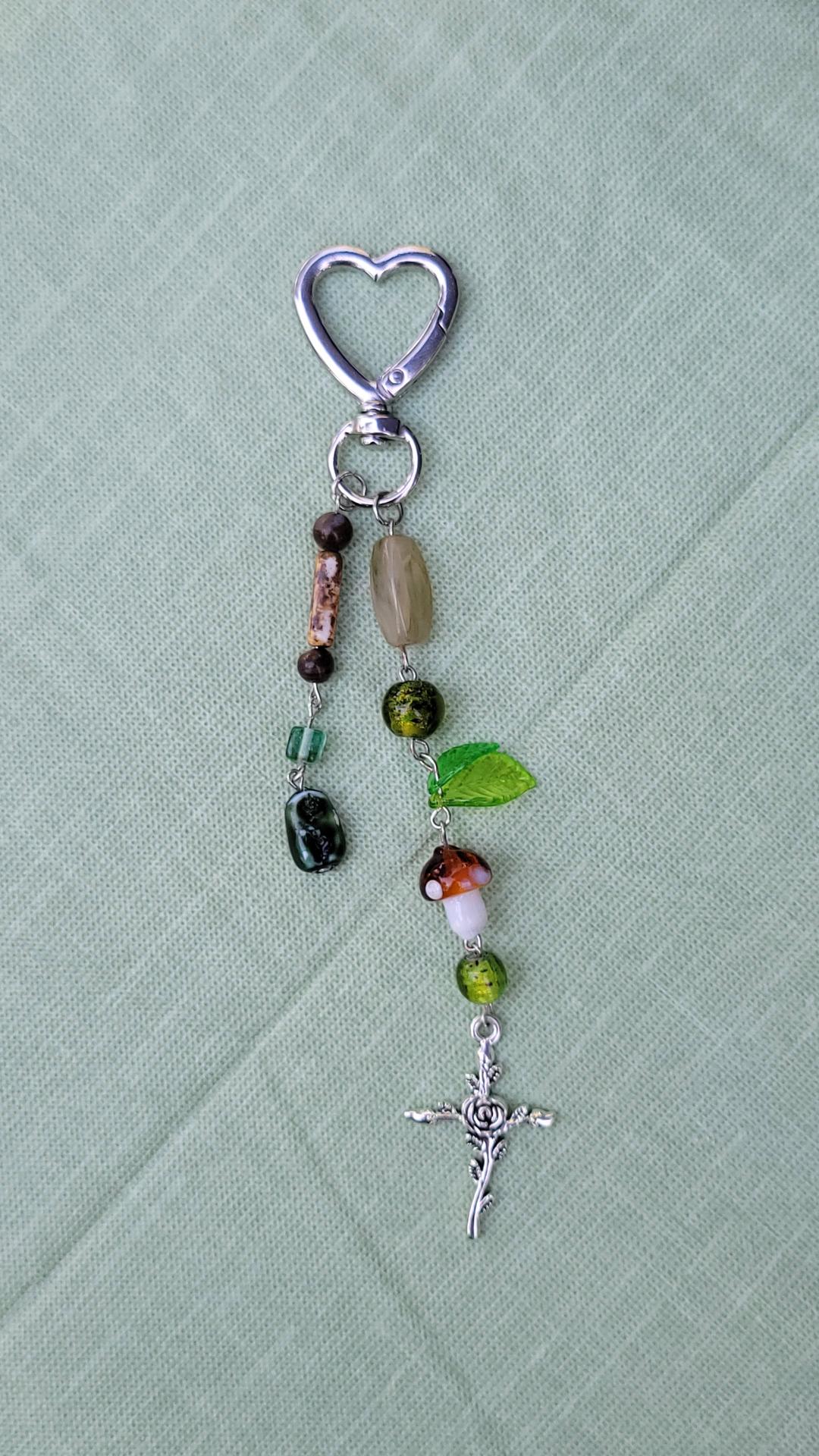 cross pendant keychain