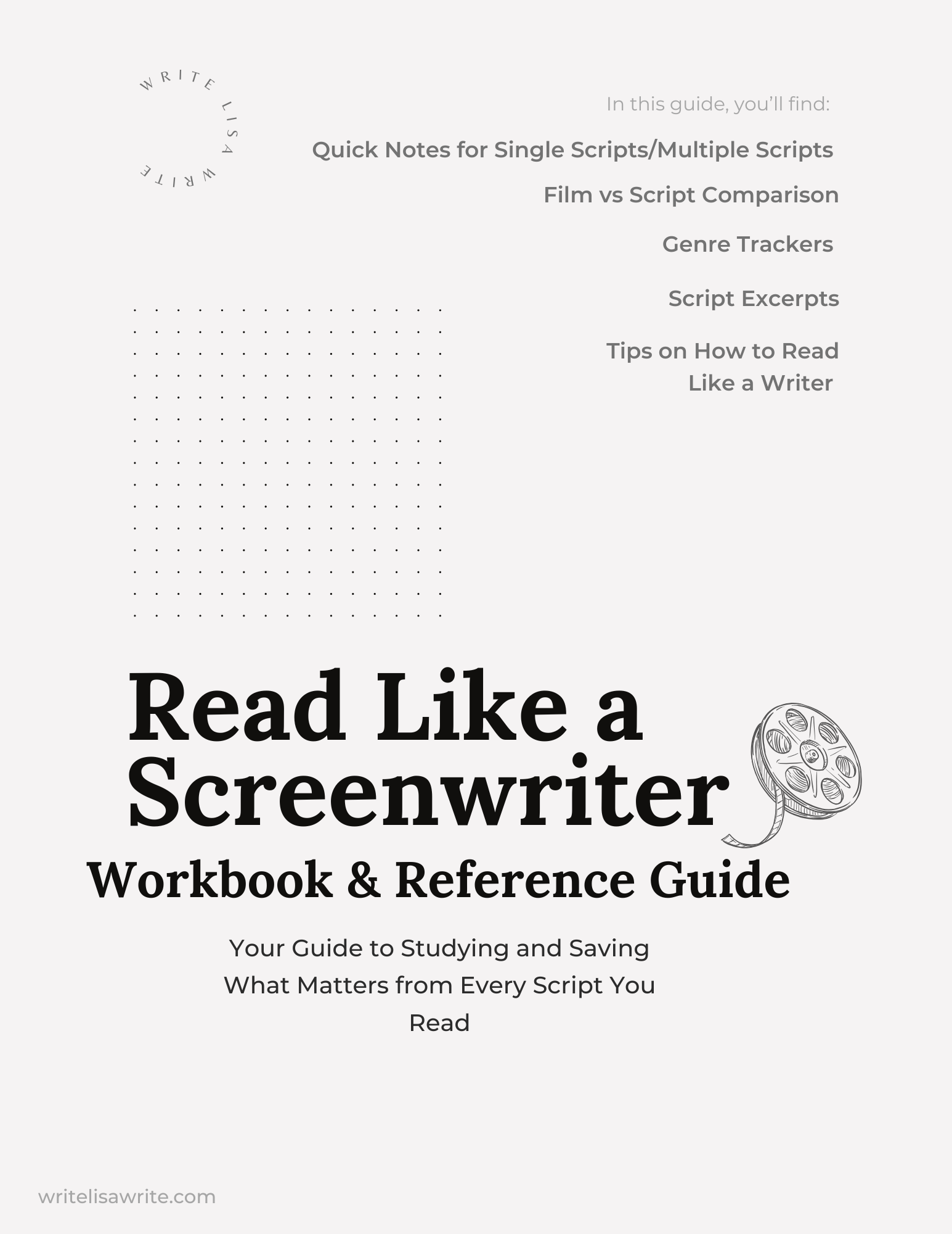 Read Like a Screenwriter: Workbook & Reference Guide