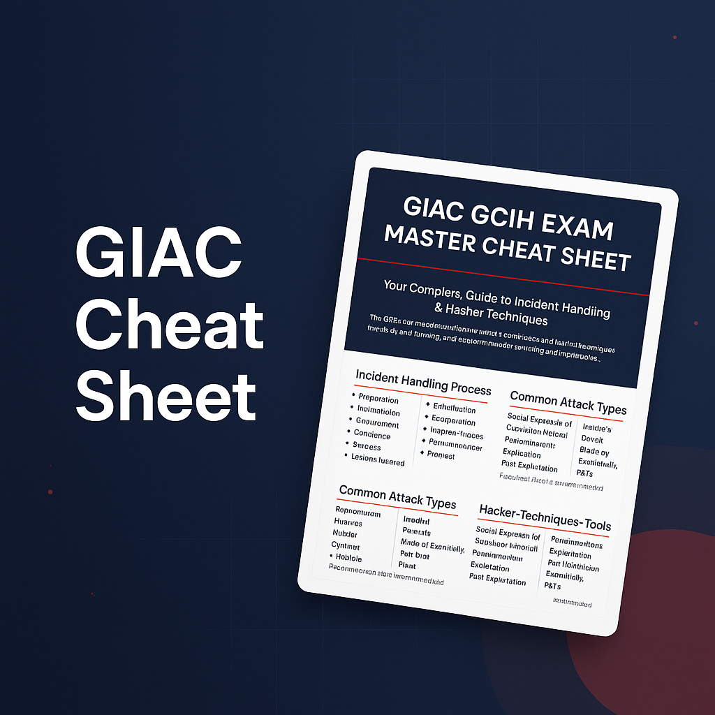 GIAC Certified Incident Handler (GCIH) Cheatsheet