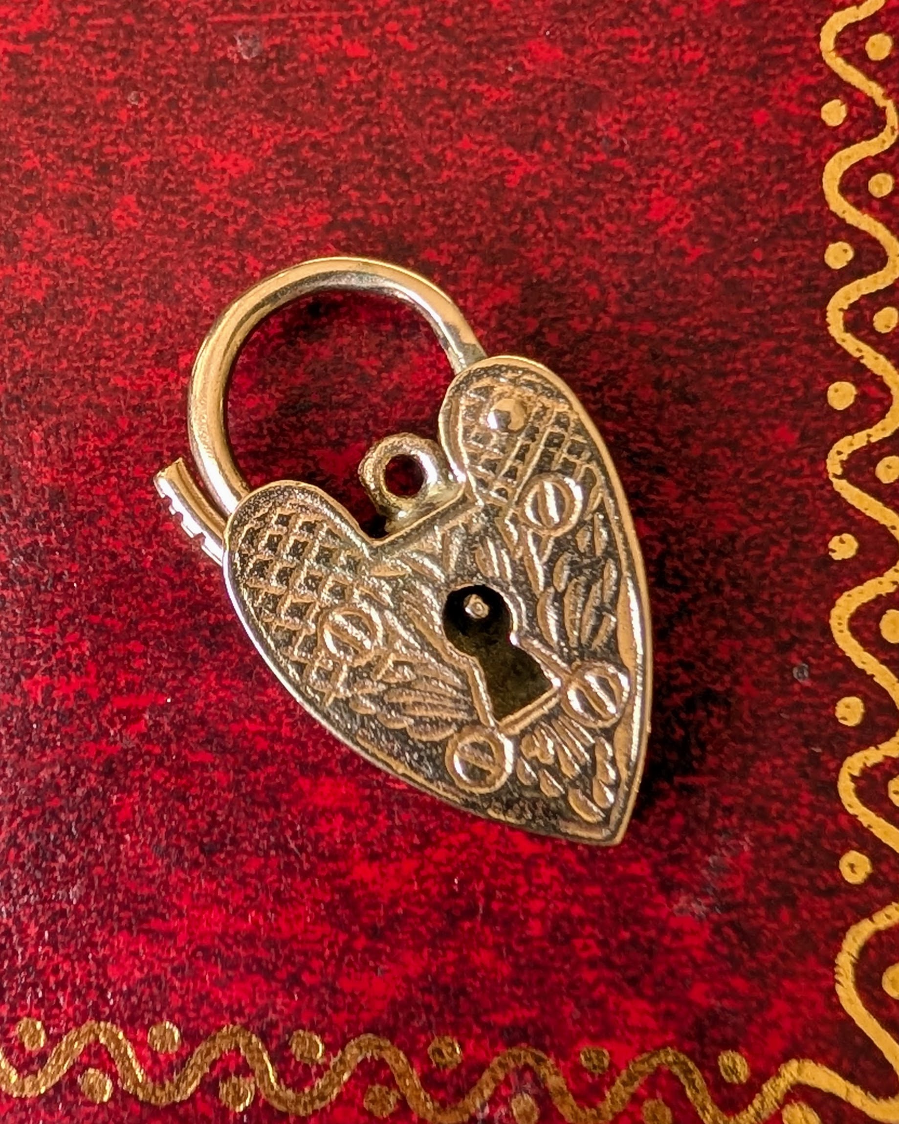 Antique Heart-Shaped Padlock