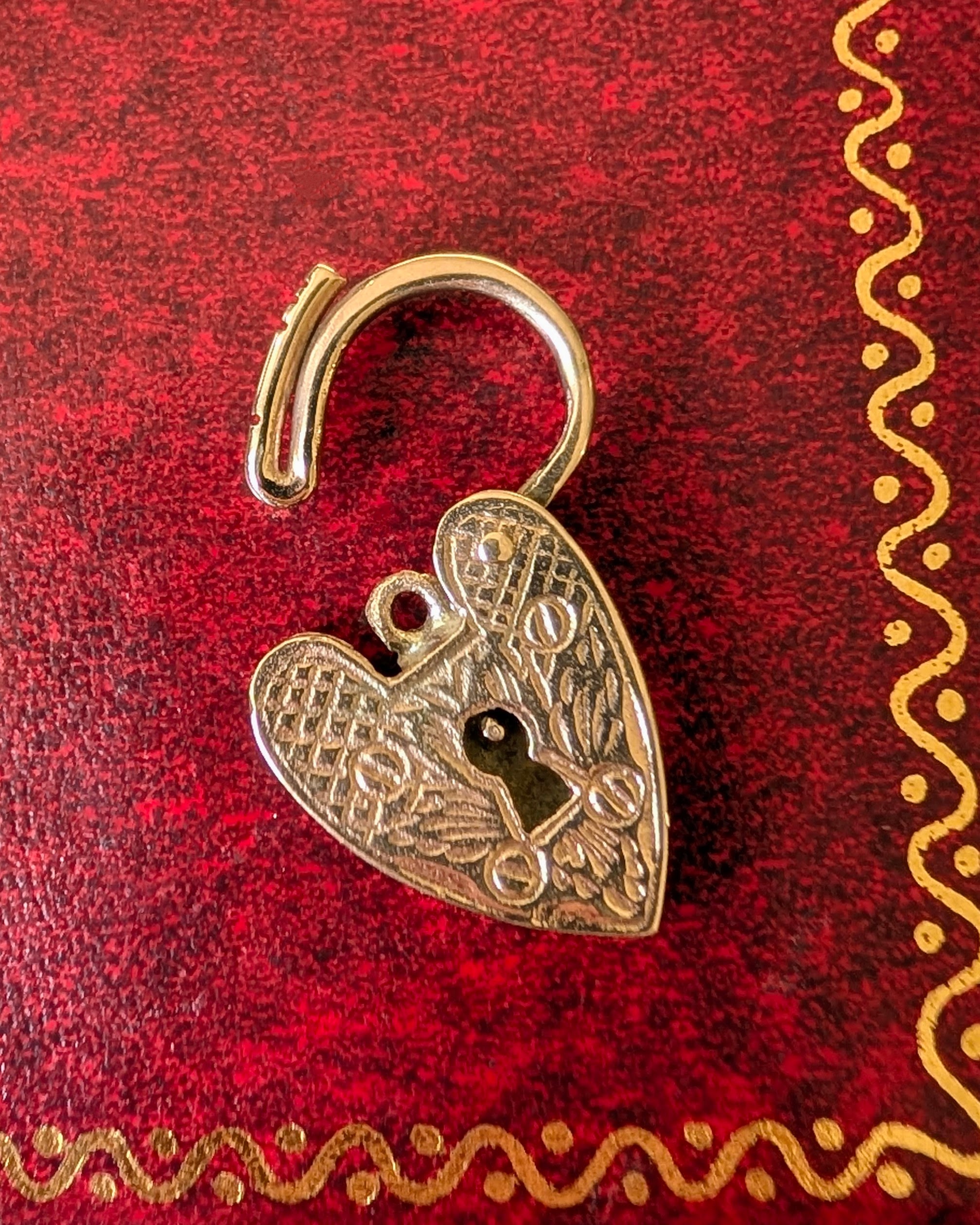 Antique Heart-Shaped Padlock