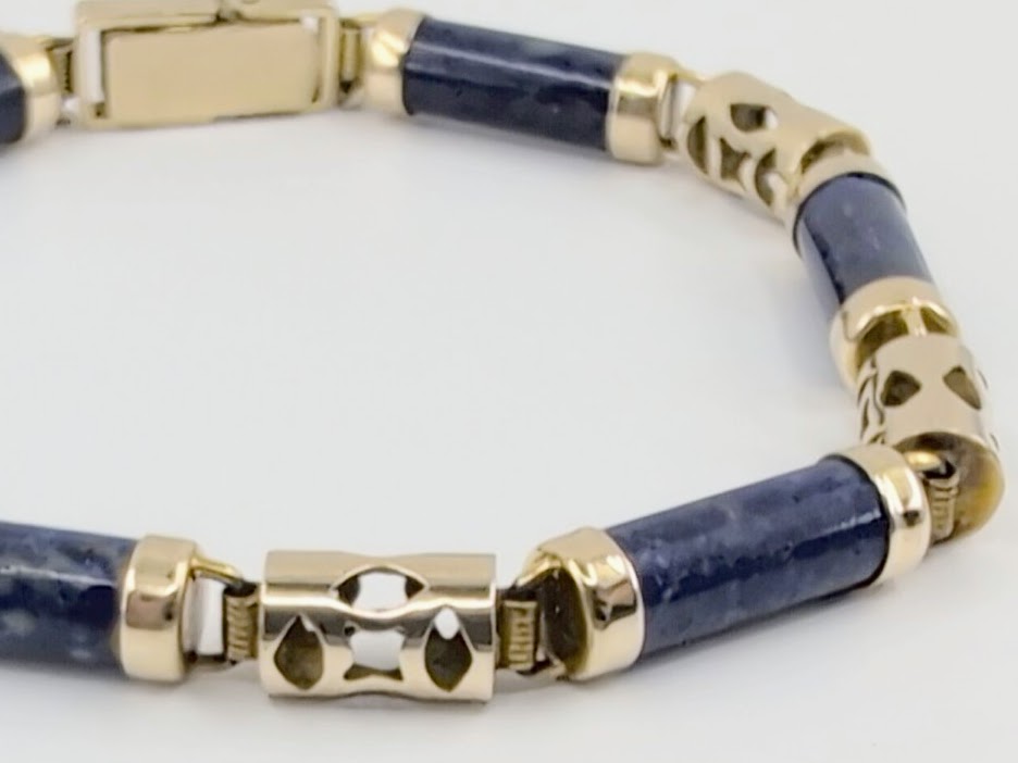14k Lapis Bracelet