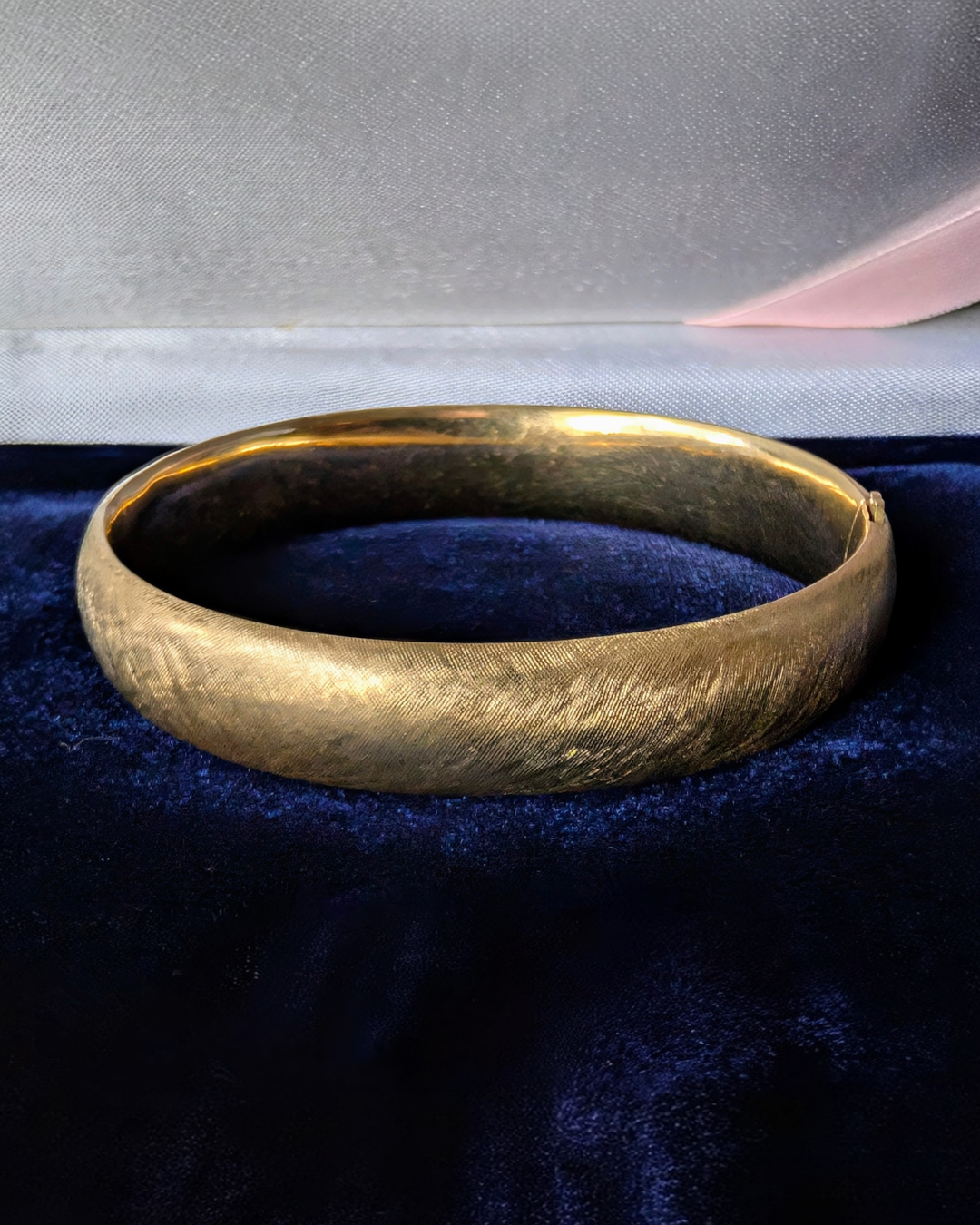 Vintage Brushed Gold Bangle