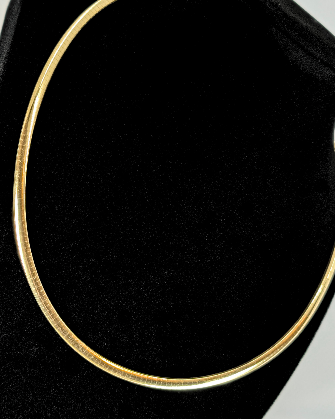 14k Yellow Gold Omega Chain Necklace