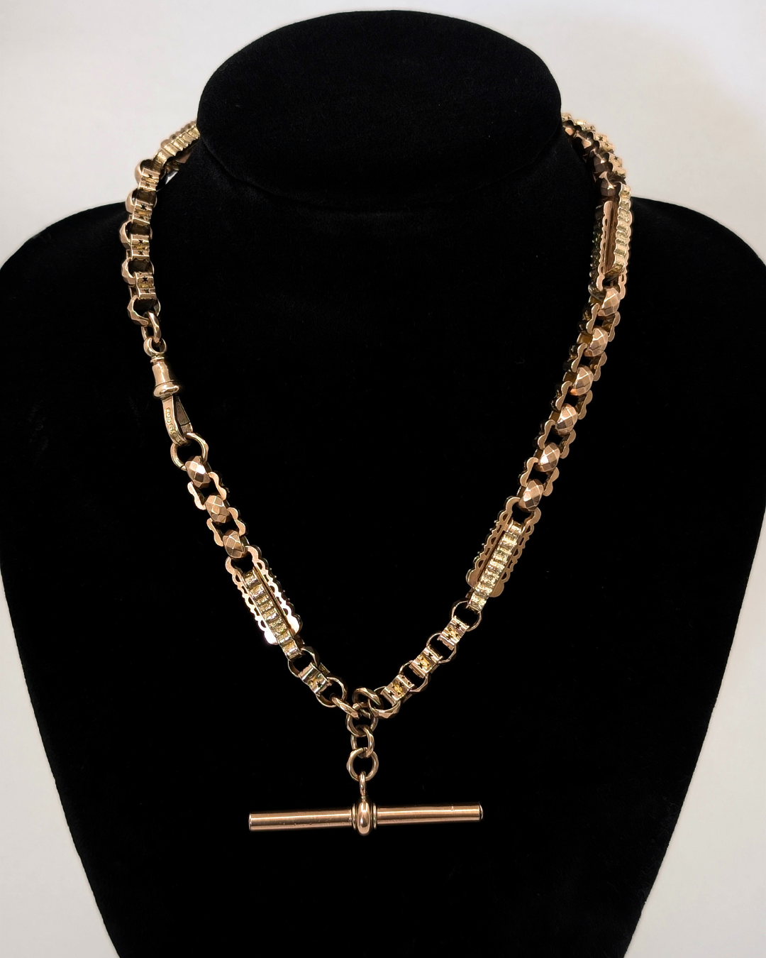 Unique Antique Chunky Star Link Watch Chain