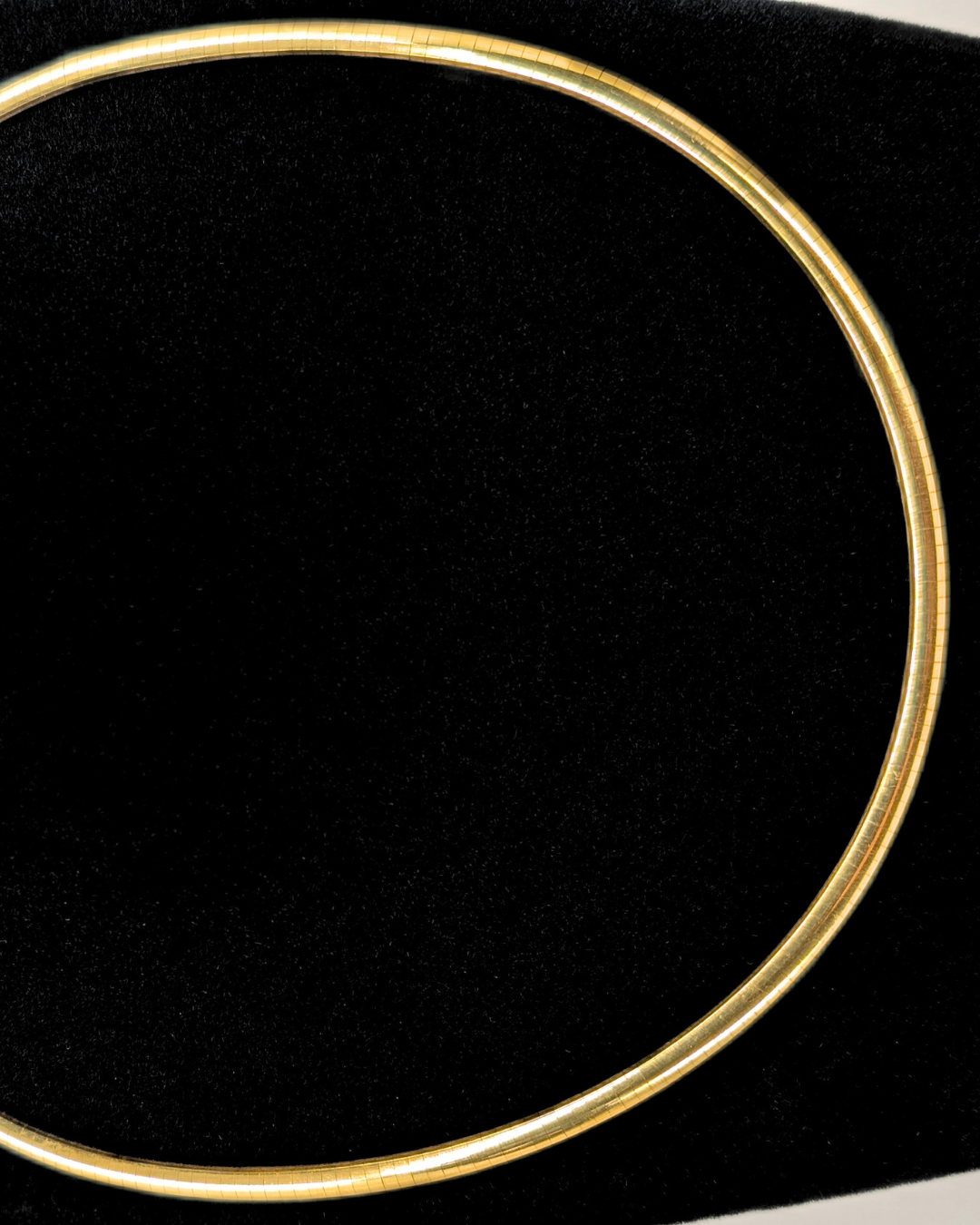 14k Yellow Gold Omega Chain Necklace