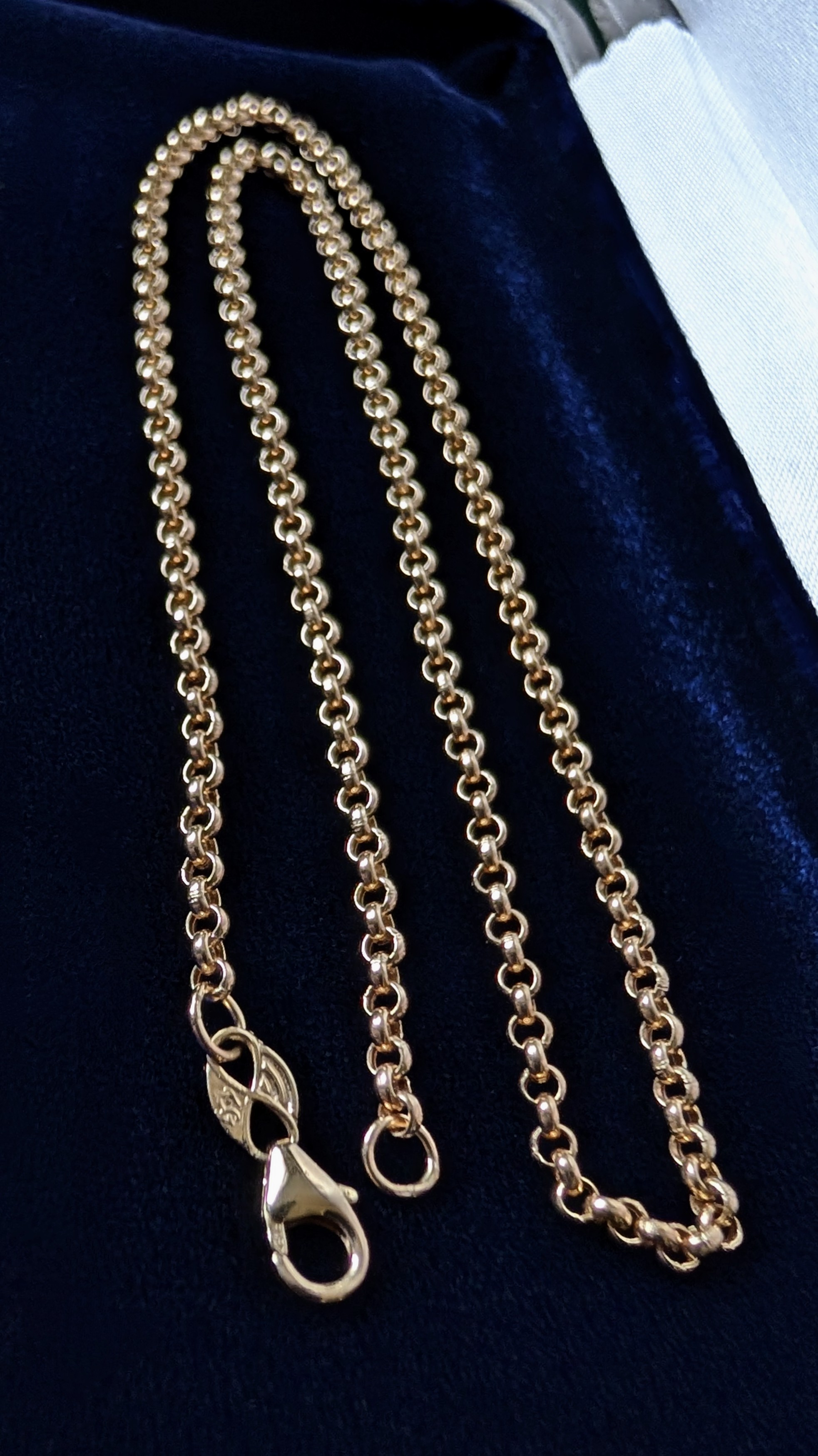 14k Gold Rolo Necklace