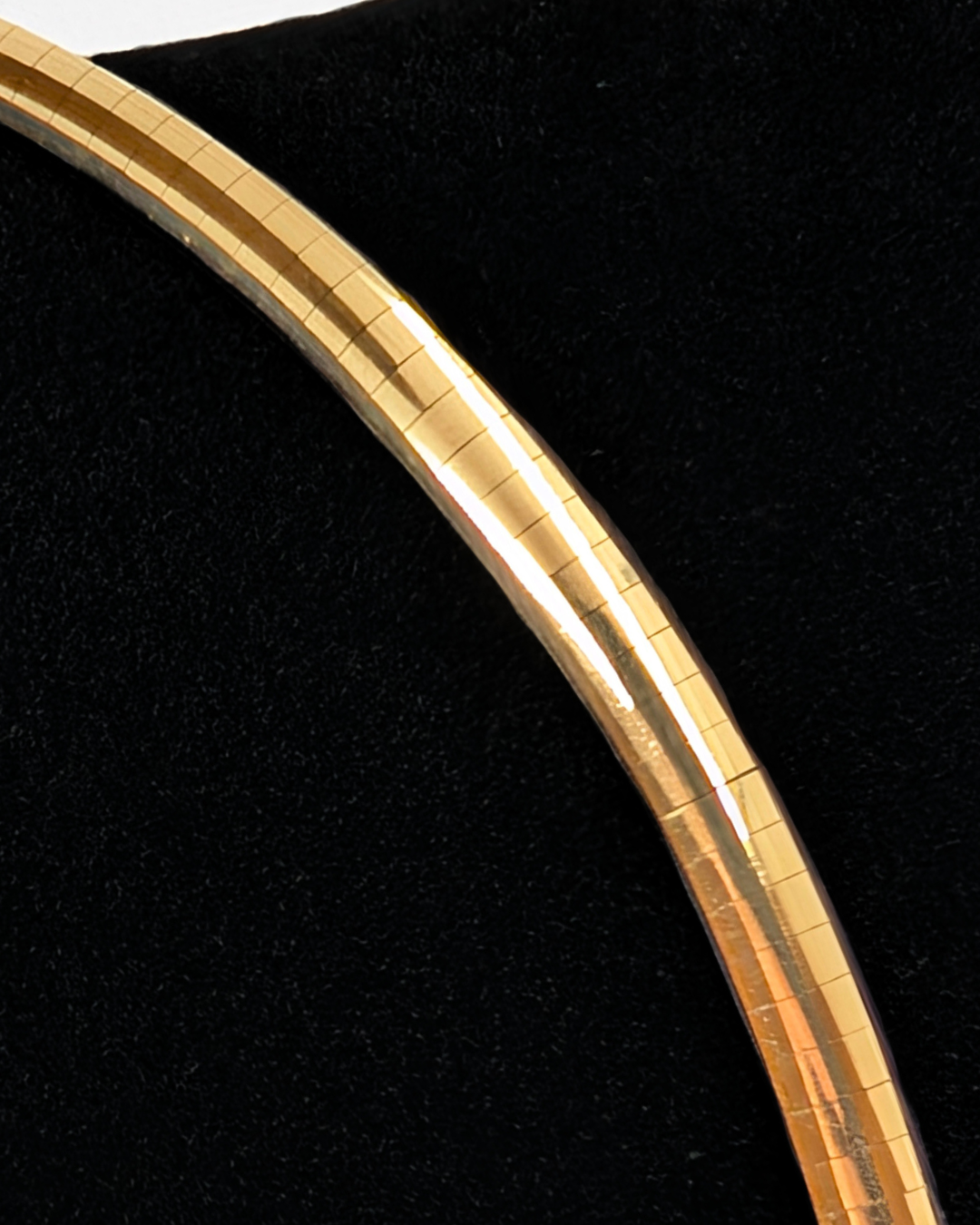 14k Yellow Gold Omega Chain Necklace