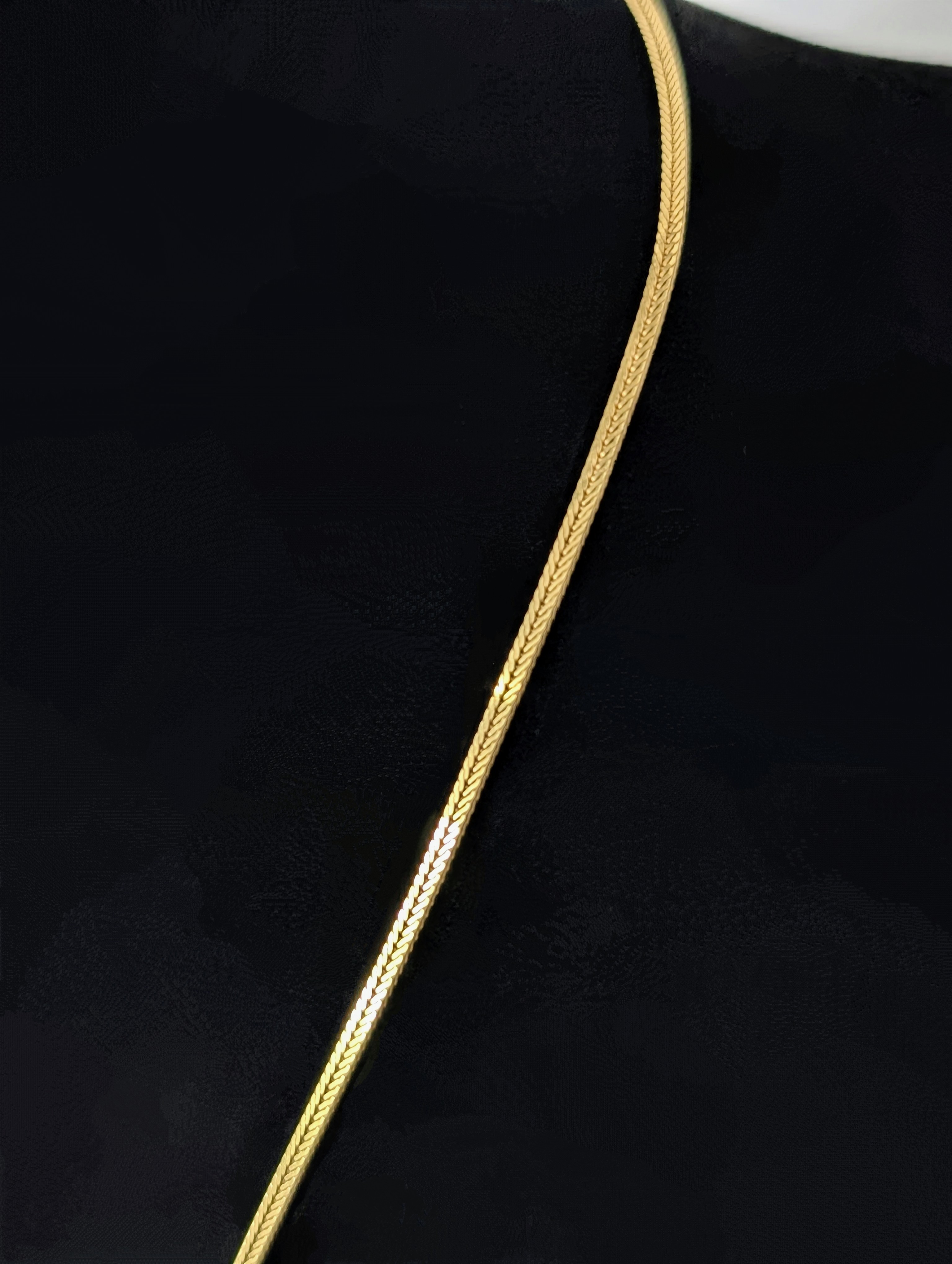 14k Chevron V-Shaped Necklace