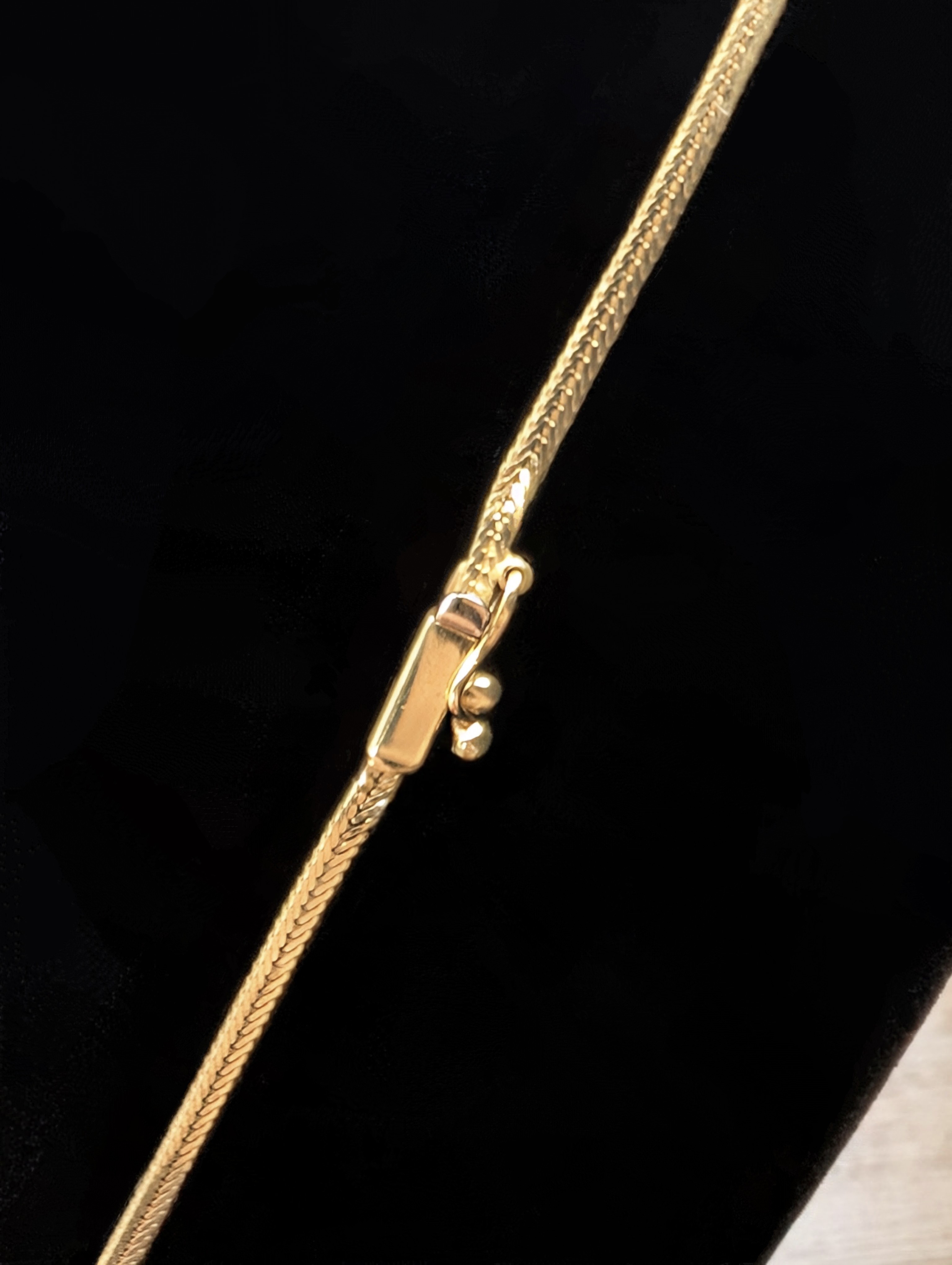 14k Chevron V-Shaped Necklace