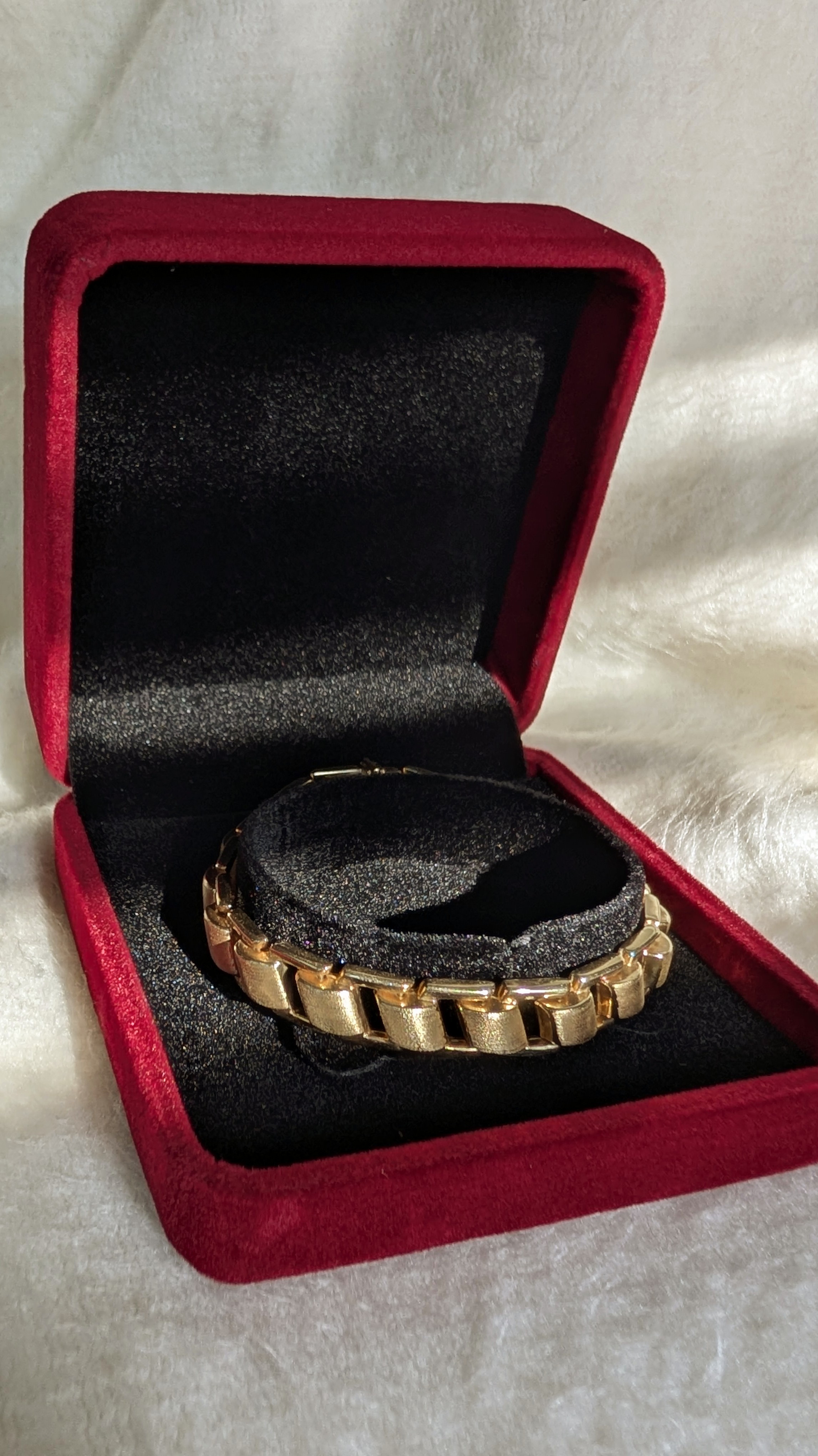 14K Geometric Link Bracelet