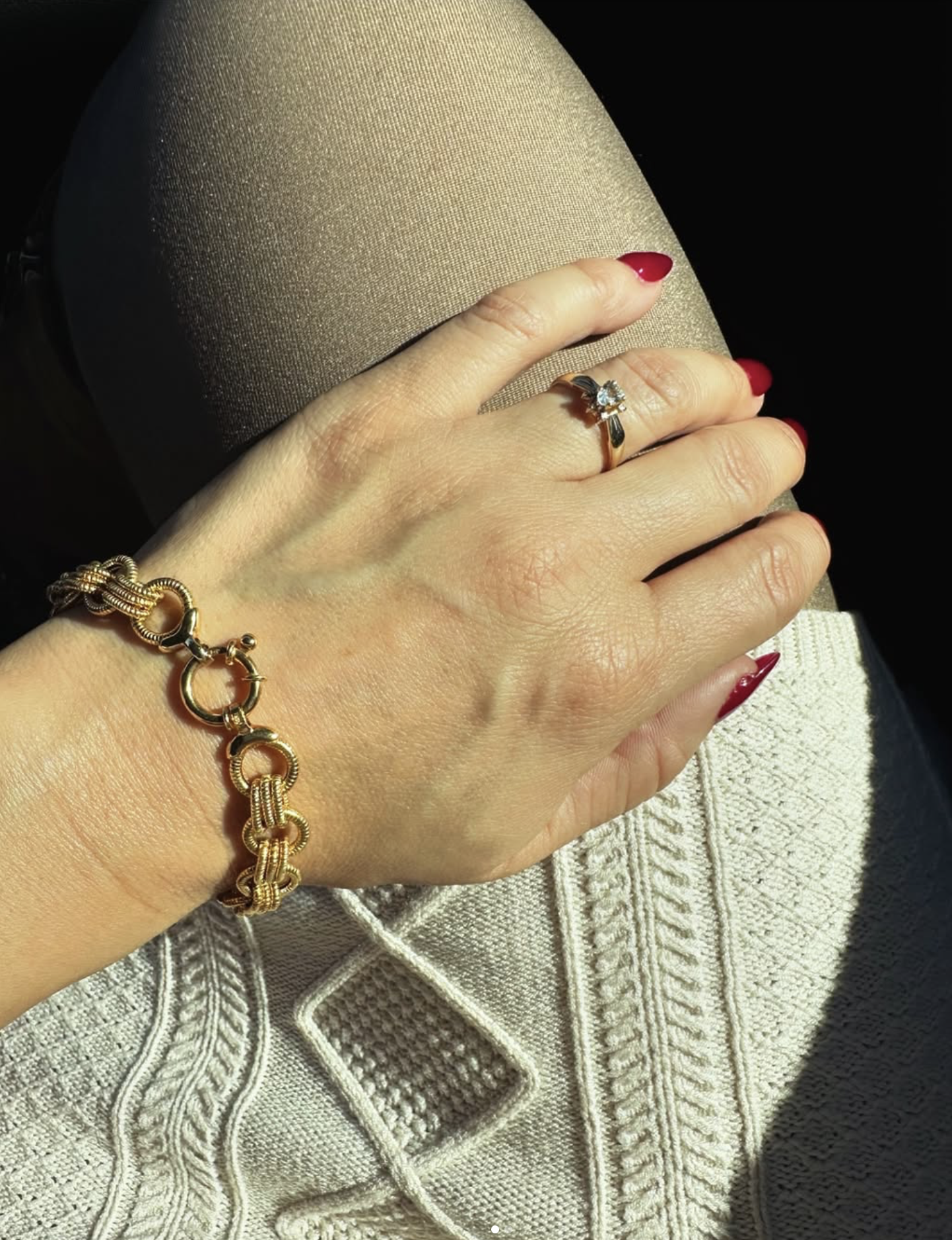 14K Bracelet with Mariner Clasp