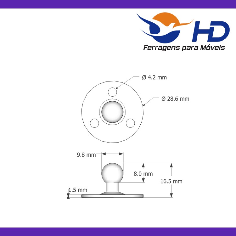 Pistão a Gás Cinza Força Inversa 40N HD