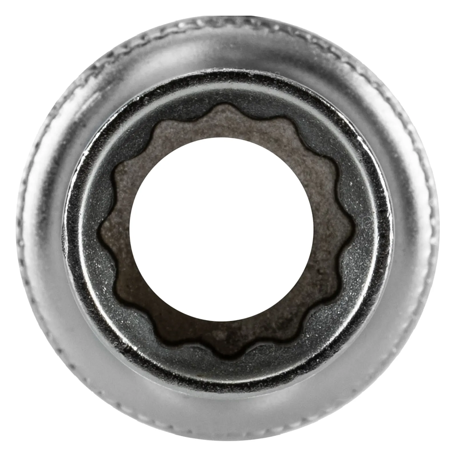 SOQUETE ESTRIADO ENCAIXE 1/2POL., CROMO VANADIO, COM CLIPS PLASTICO, 11MM, 1PC // STELS